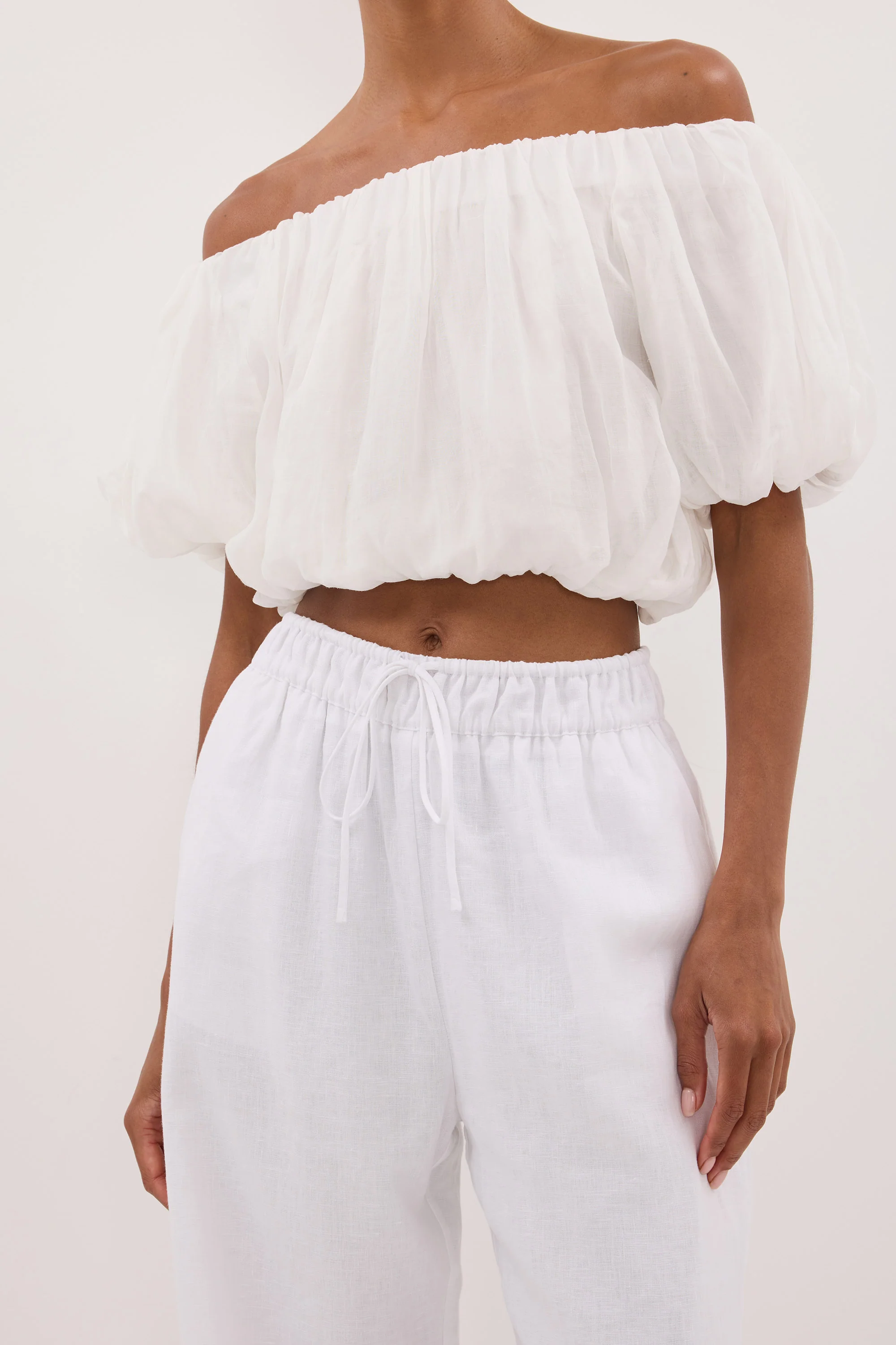 NOA WHITE LINEN PANT - Image 5