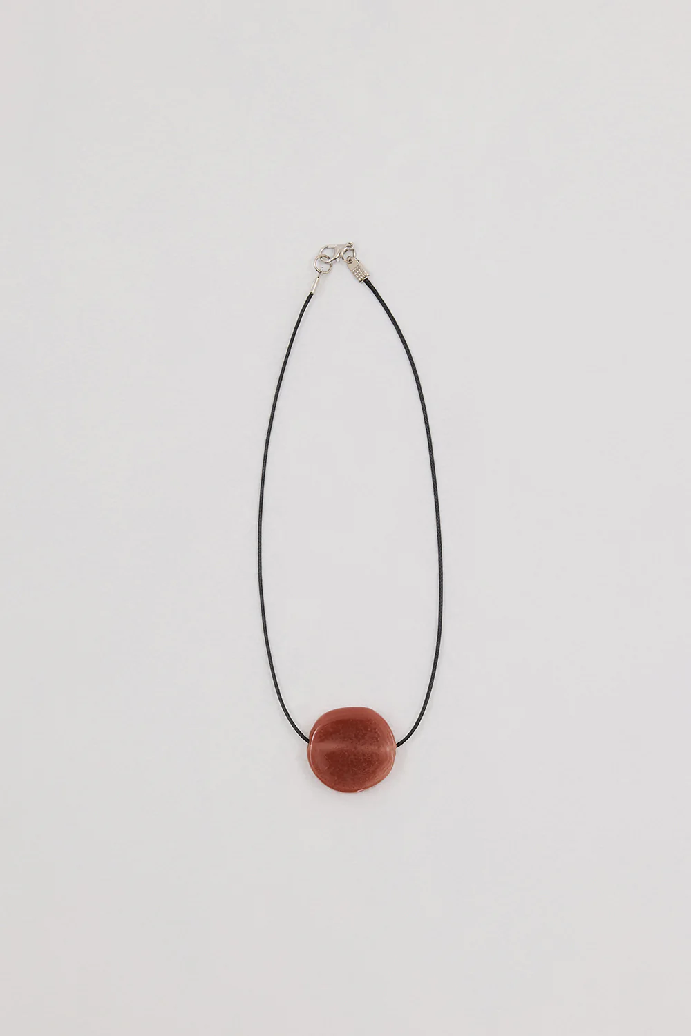 NURI STUDIOS GLASS CIRCLE RED NECKLACE