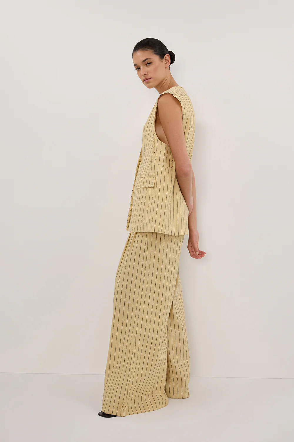 OLLIE DUNE STRIPE WIDE LEG PANT - Image 6