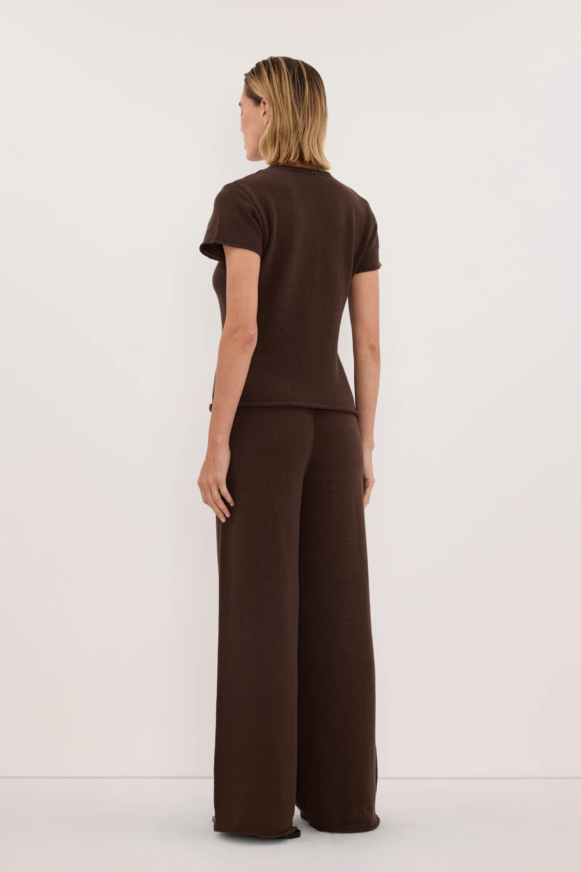 ORIA BURNT CHOC COTTON BABY TEE - Image 7