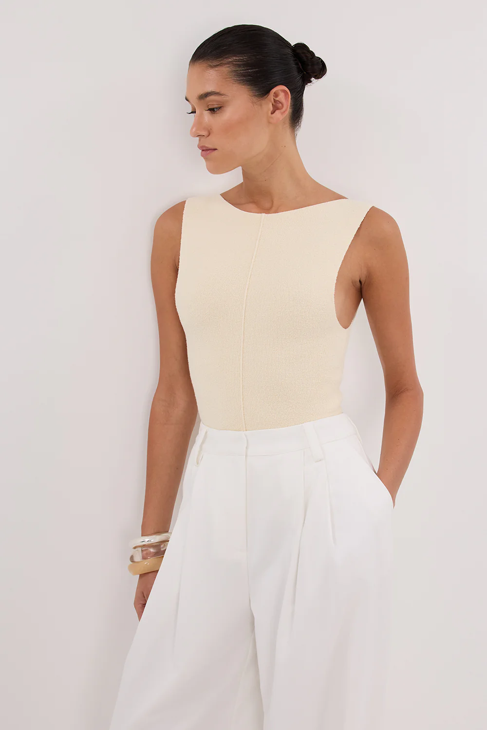 OWEN CREAM BOAT NECK TOP - Image 6