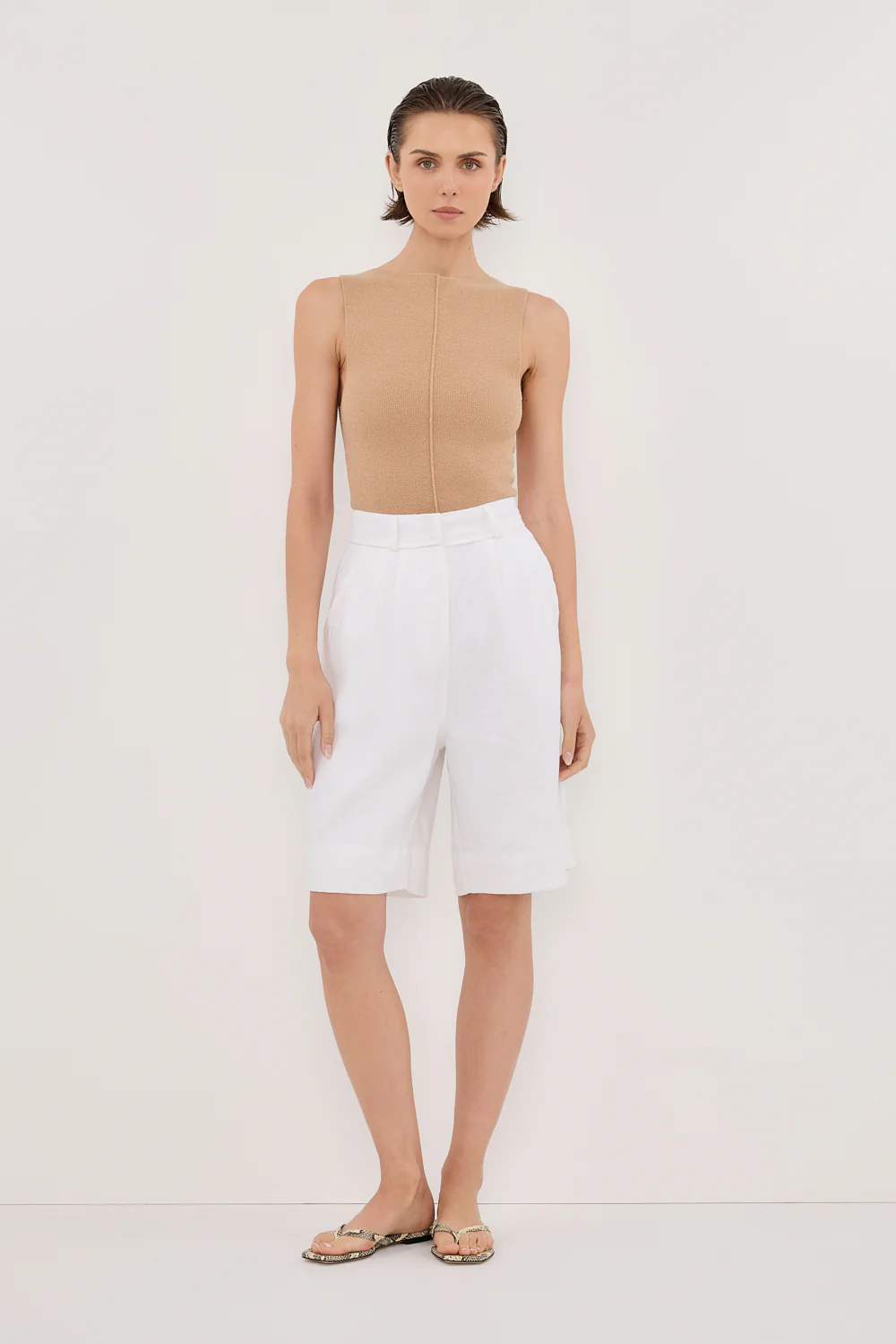 OWEN TAN BOAT NECK TOP