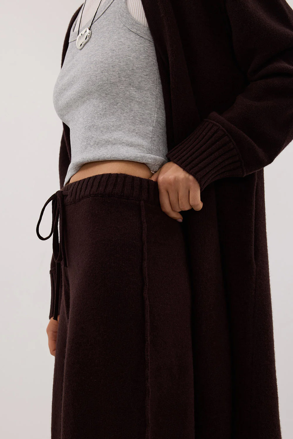 PAIGE CHOC WOOL KNIT PANT - Image 5