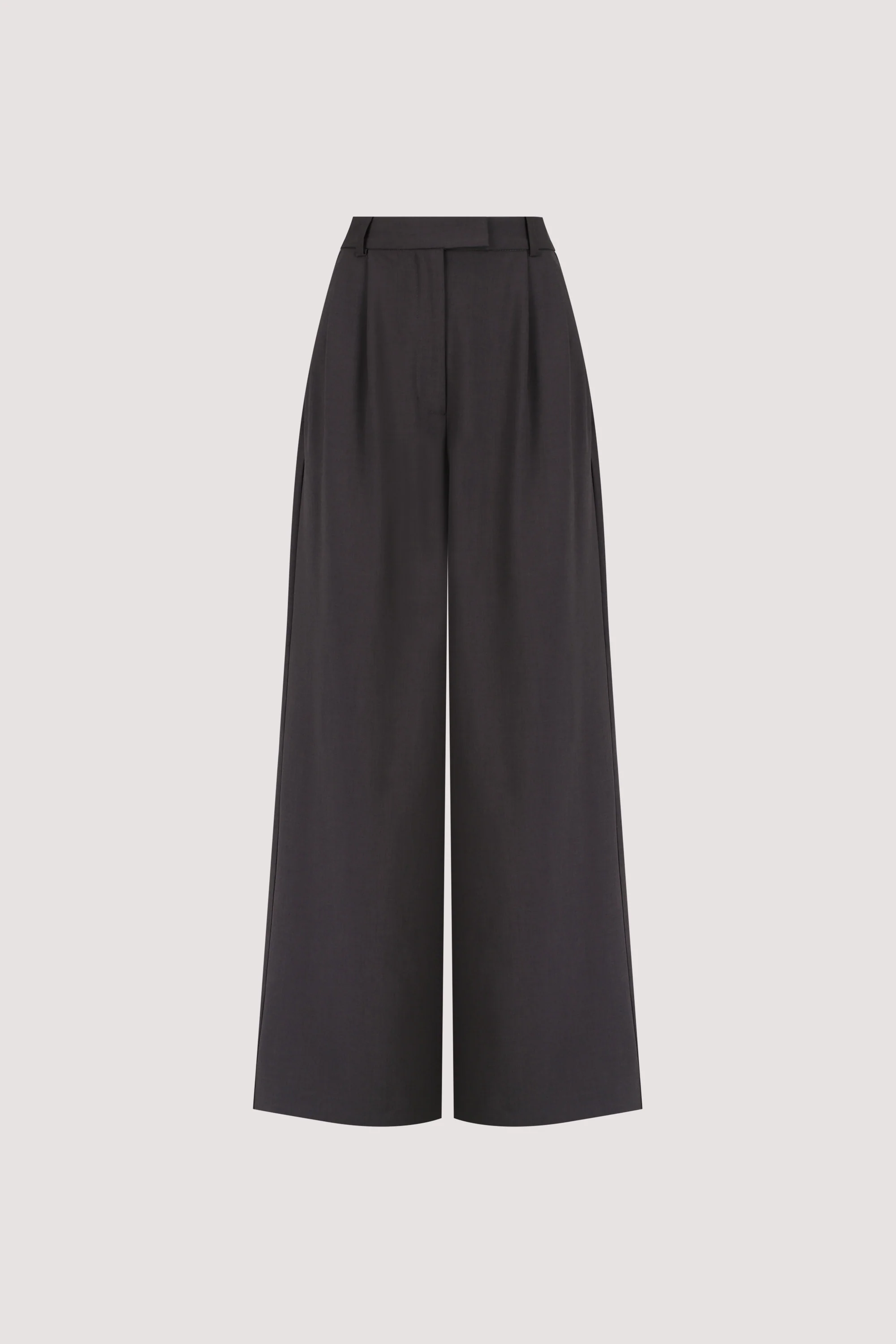 PARKER DARK GREY TAILORED WIDE LEG PANT - Image 8