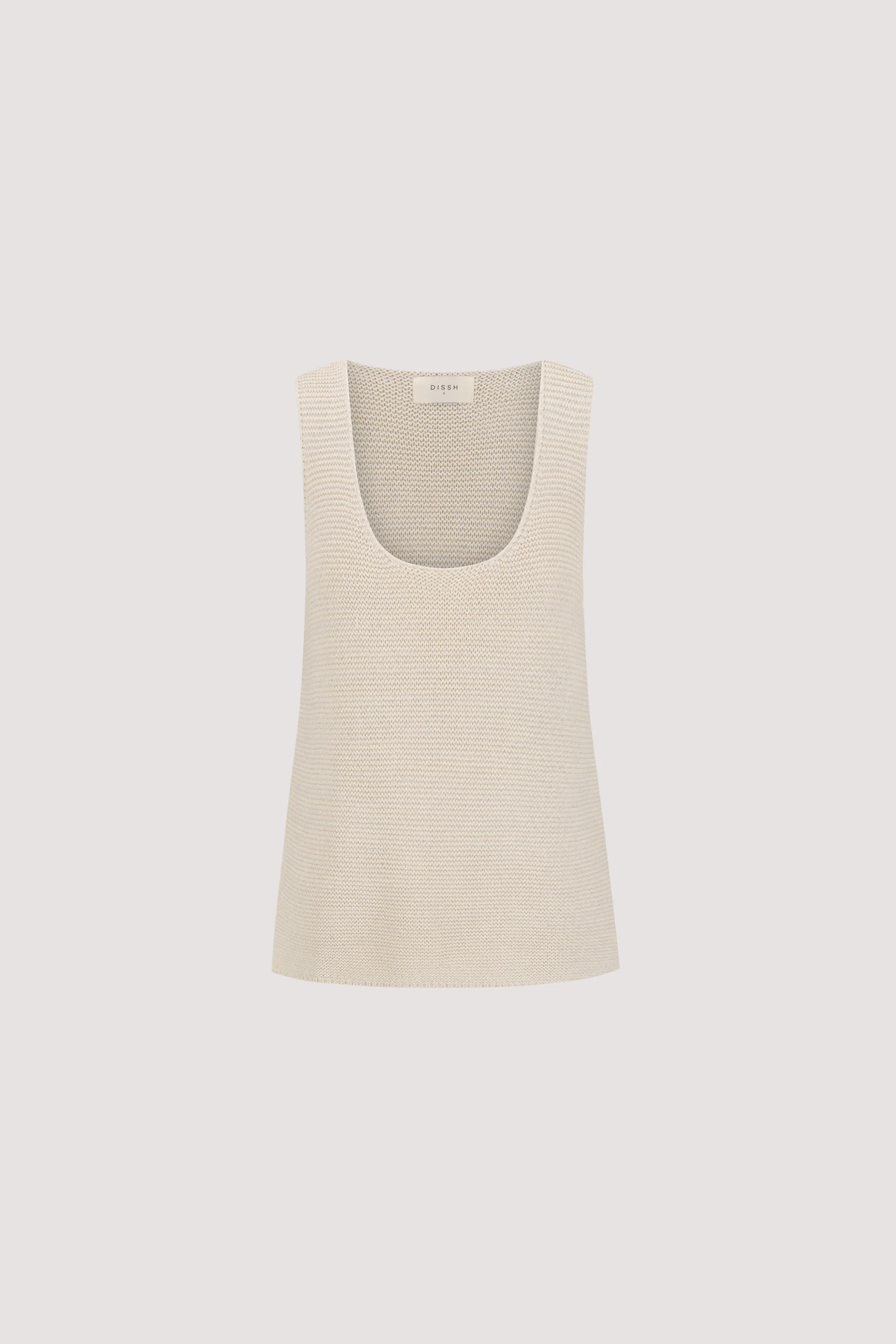 PEARL NATURAL SLEEVELESS SCOOP KNIT TOP - Image 8