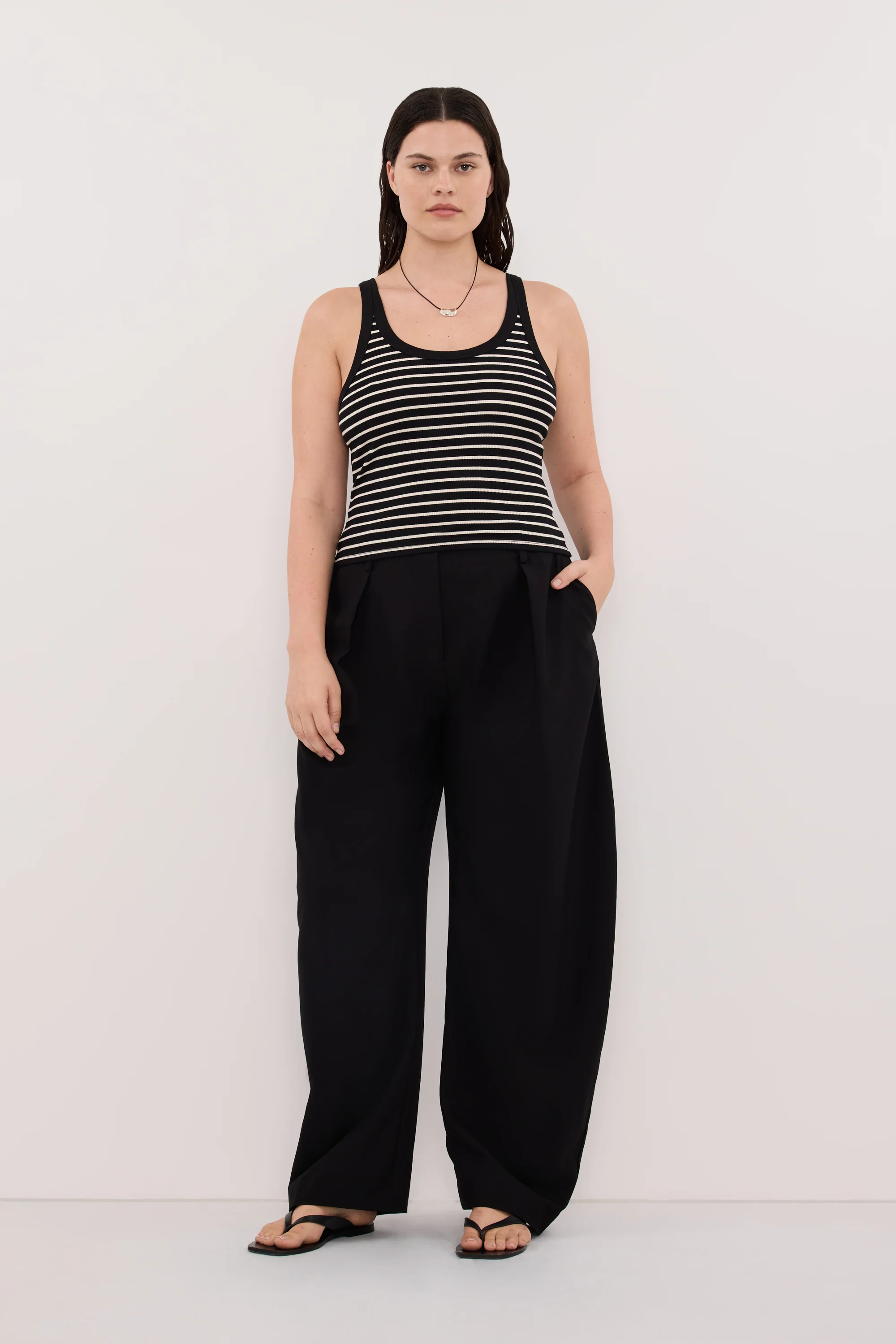 PENNY BLACK SLEEVELESS STRIPE KNIT TANK TOP - Image 6