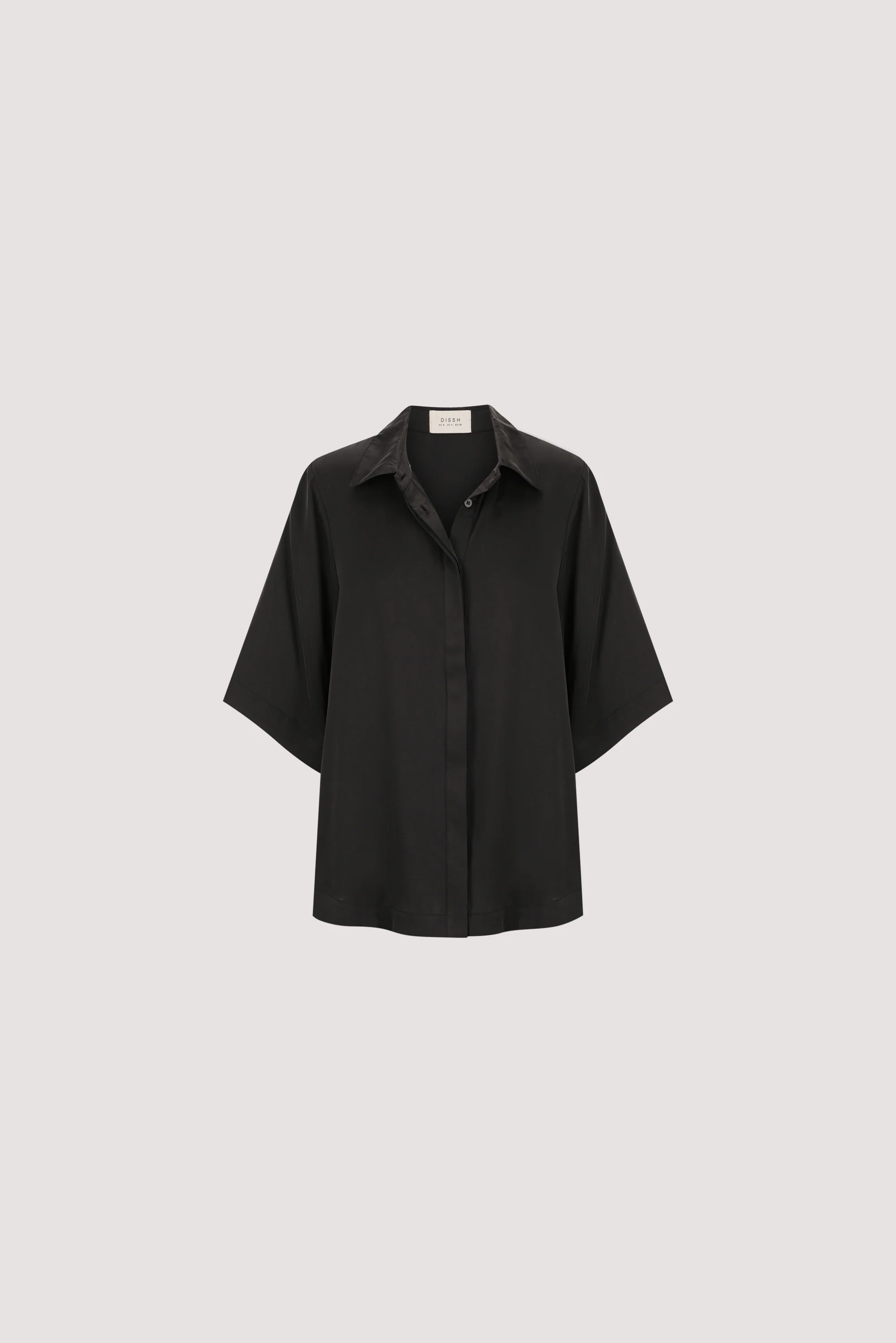 PERCY BLACK SILK SHIRT - Image 8