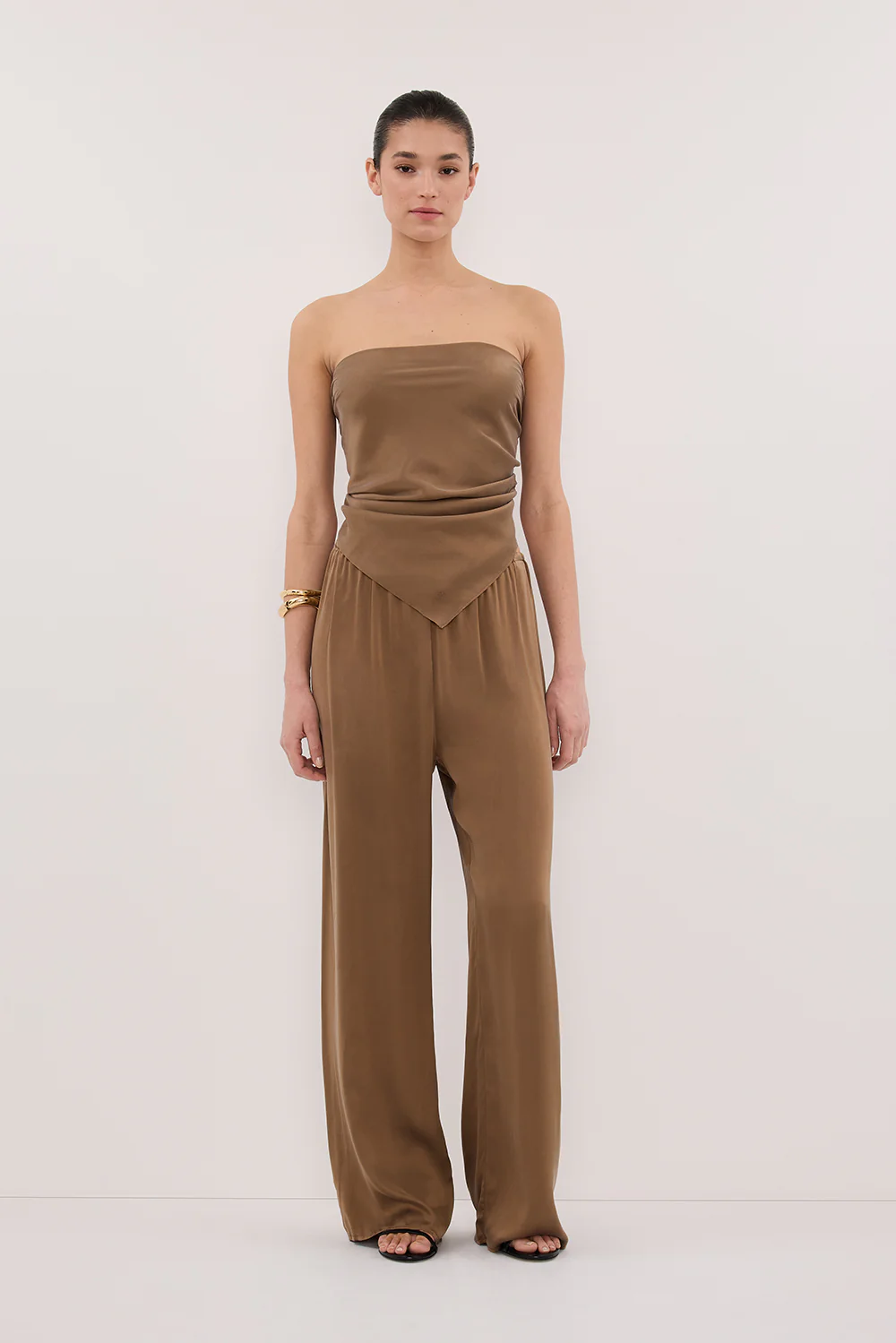 PERCY CHESTNUT SILK PANT - Image 6