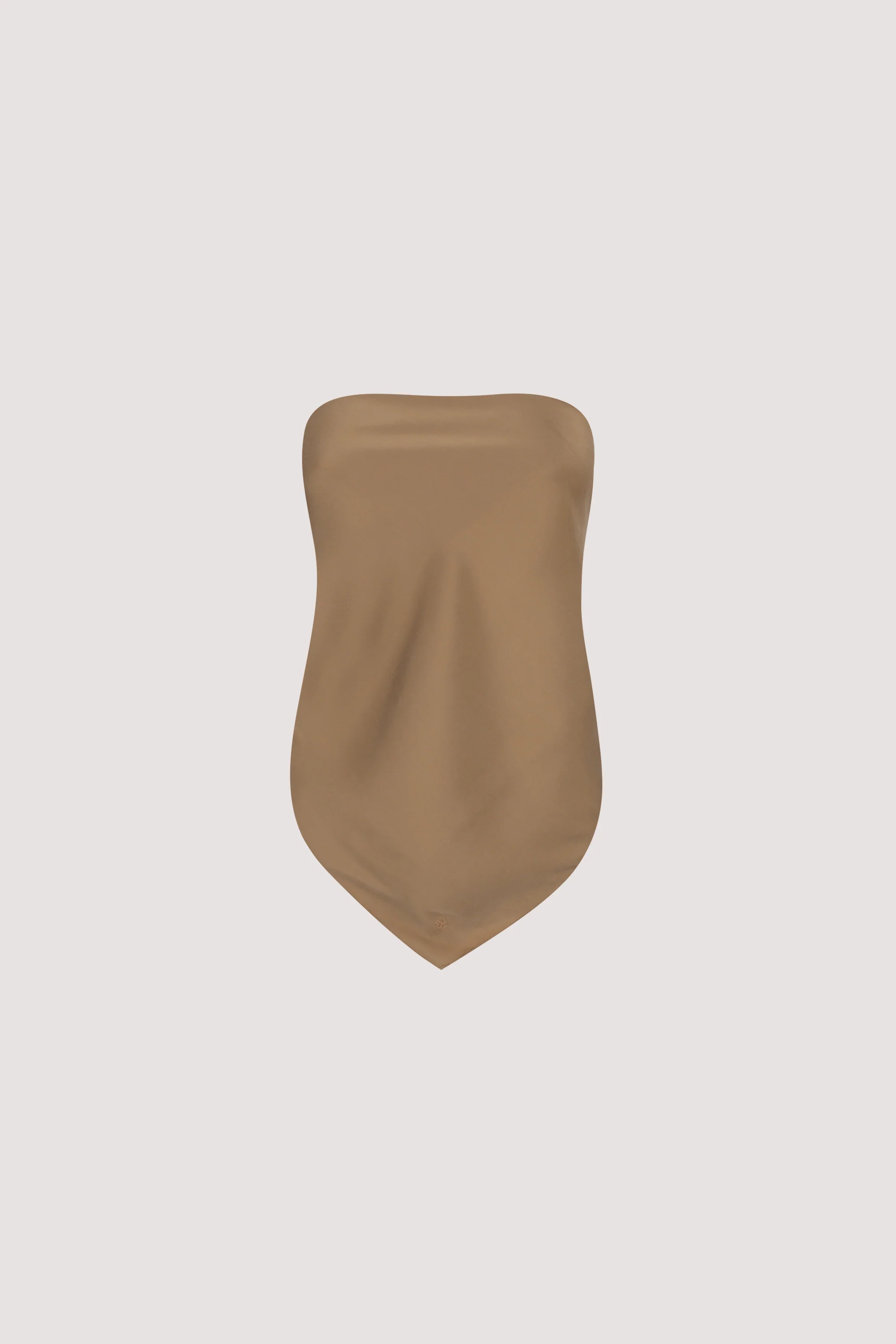 PERCY CHESTNUT SILK SCARF TOP - Image 7