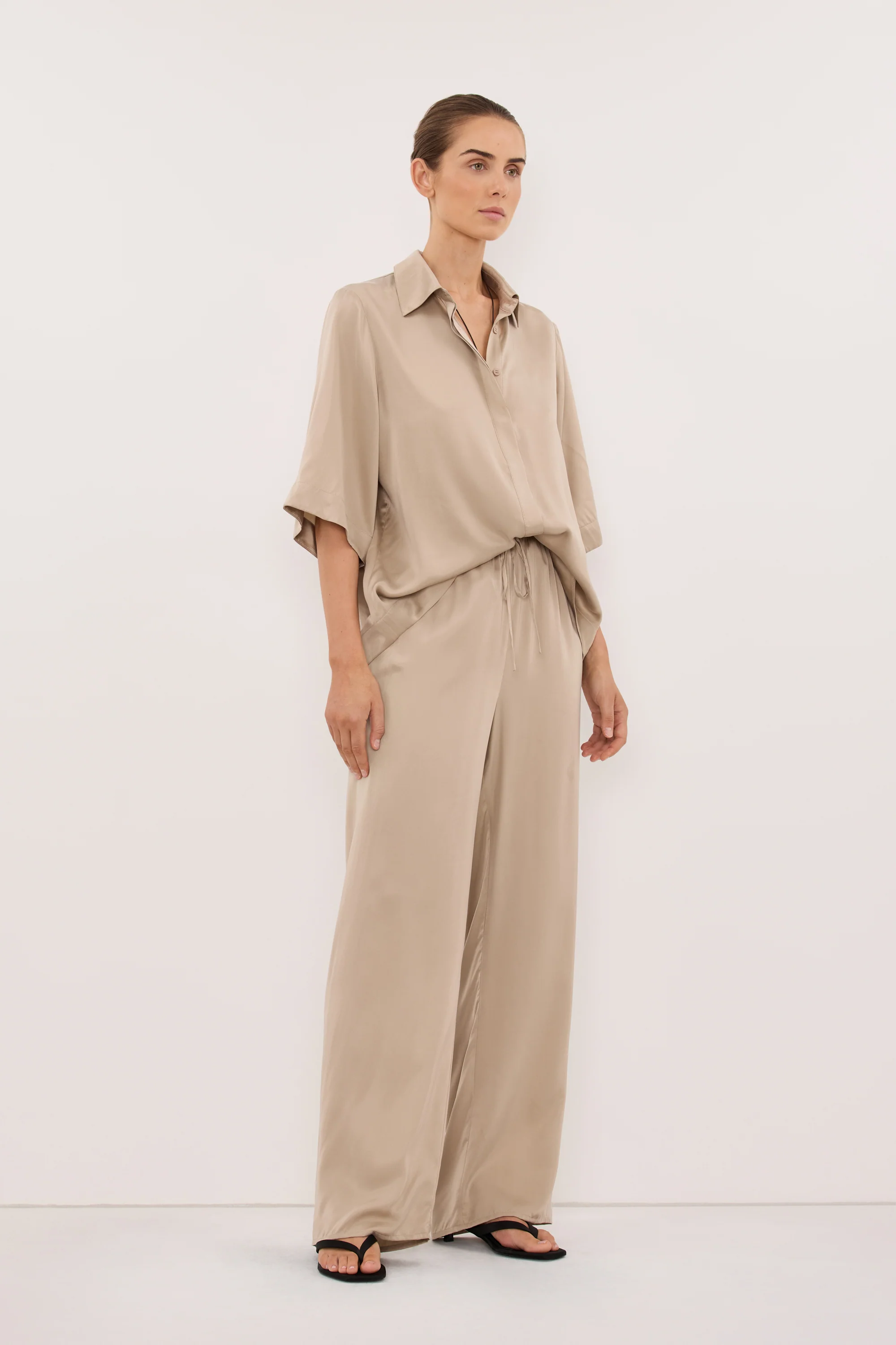 PERCY GOLD SILK PANT - Image 3