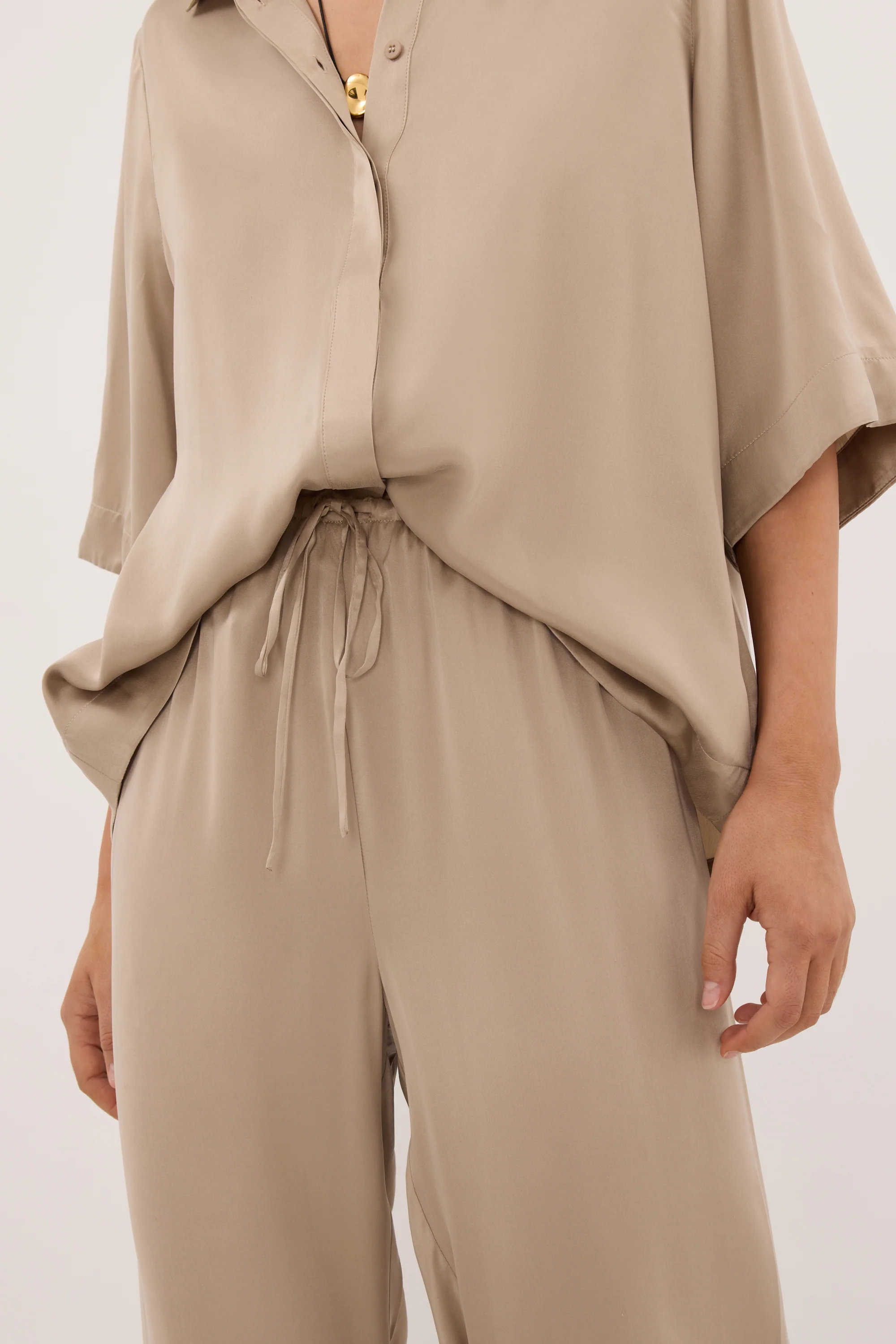 PERCY GOLD SILK PANT - Image 5
