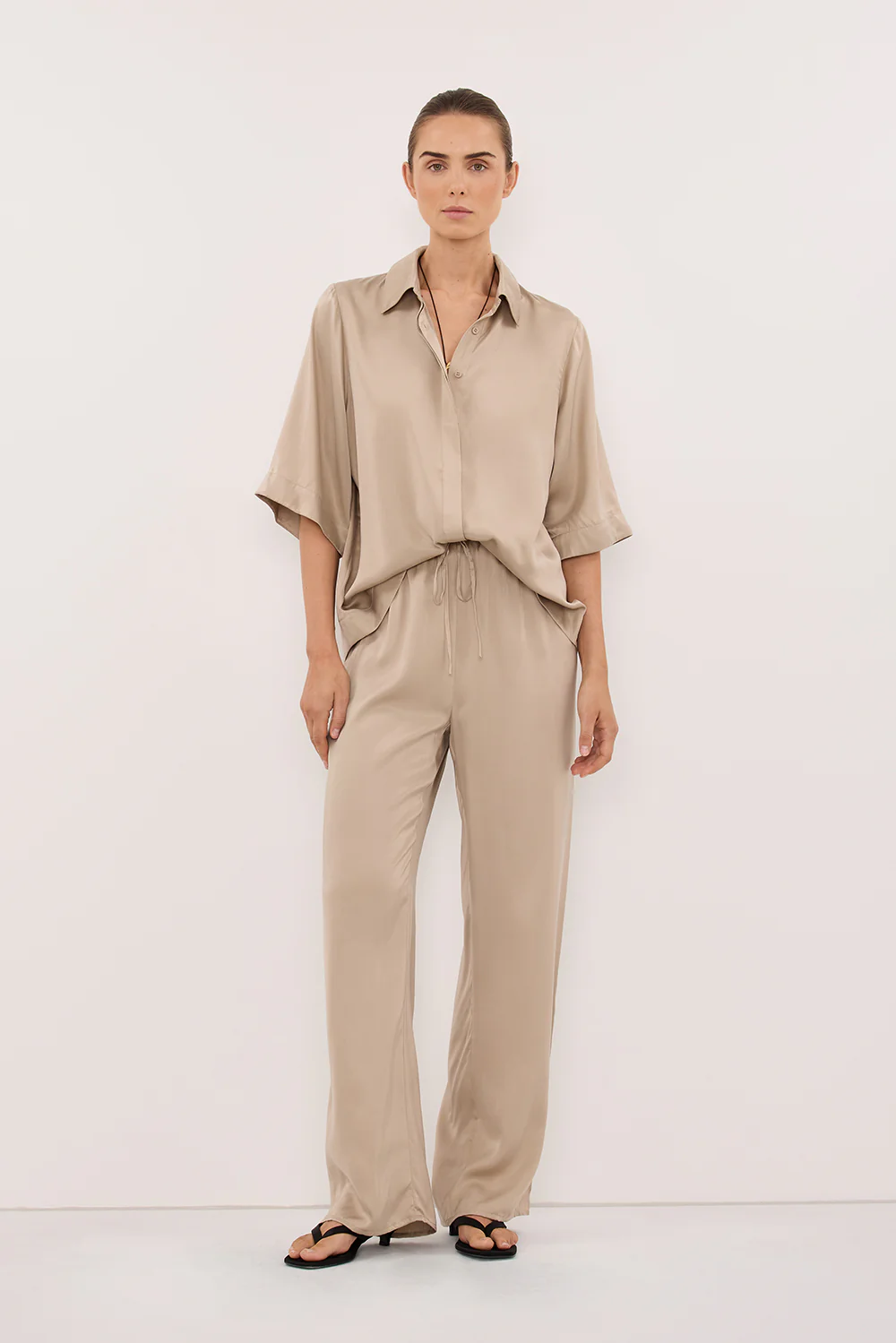 PERCY GOLD SILK SHIRT
