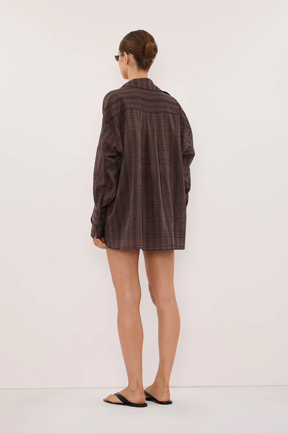 PETRA CHOC CHECK SHIRT - Image 5