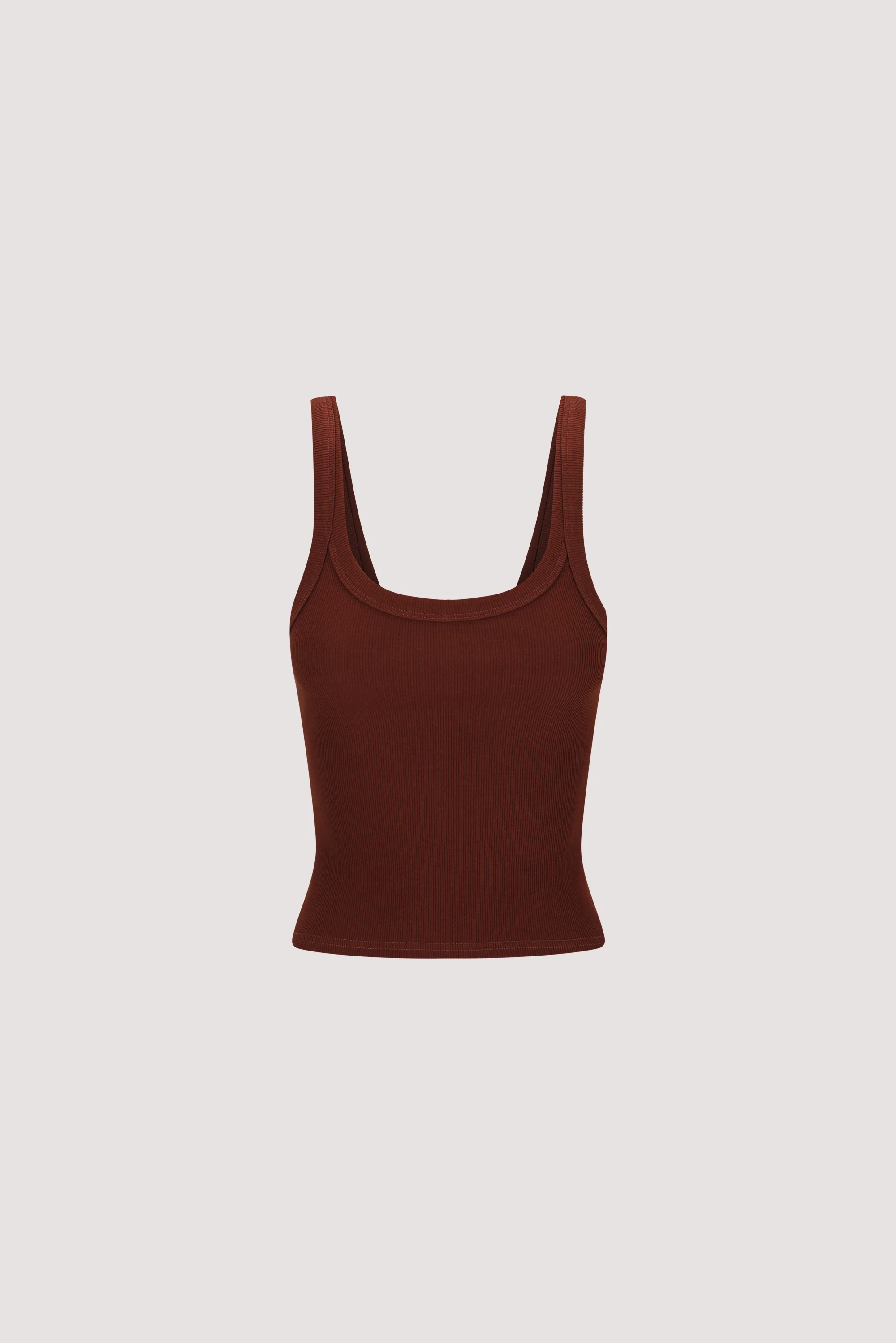 PHOEBE CINNAMON SCOOP NECK TANK TOP - Image 6