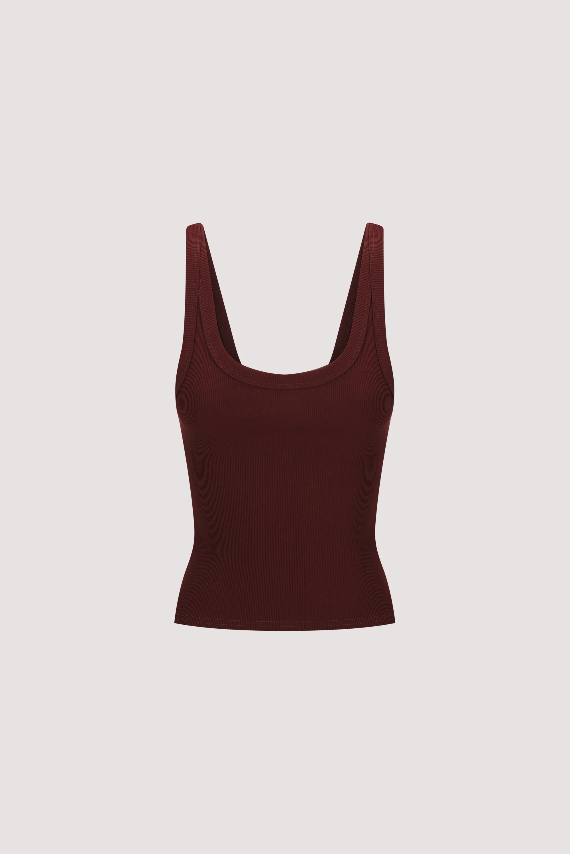 PHOEBE PLUM SCOOP NECK TANK TOP - Image 6