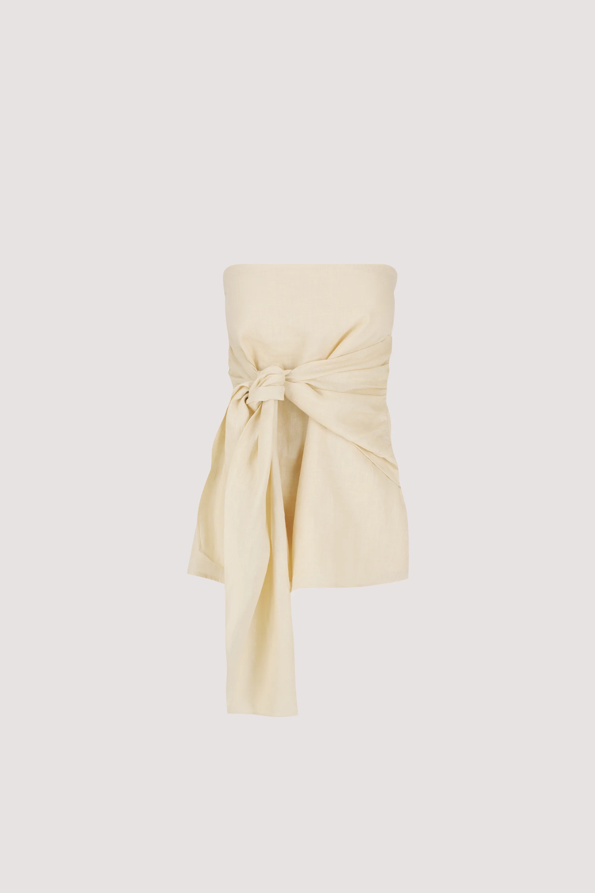 PIPPY BUTTERMILK LINEN STRAPLESS TOP - Image 6