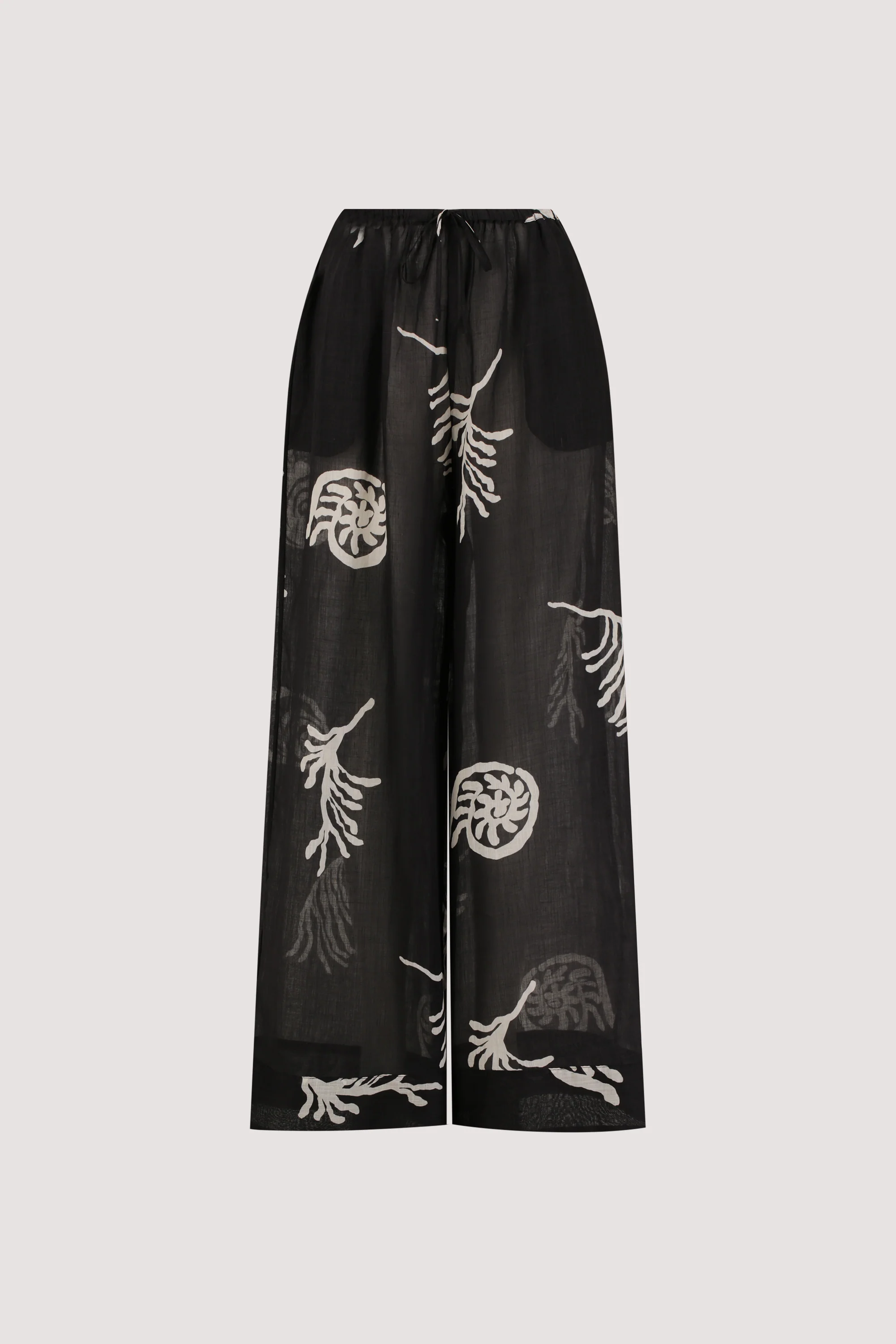 POSITANO BLACK RAMIE PANT - Image 6