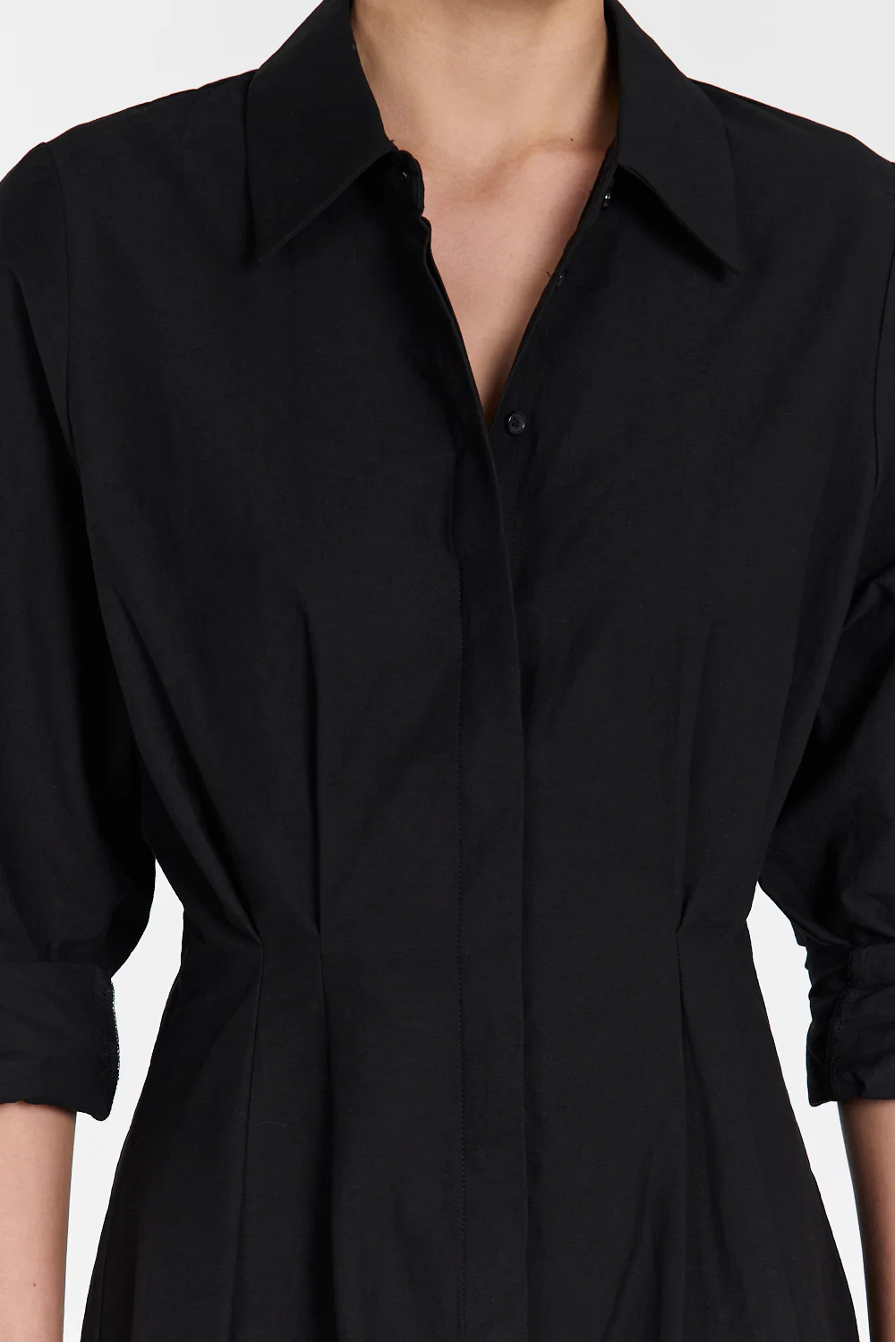 RACHEL BLACK SHIRT MINI DRESS - Image 5