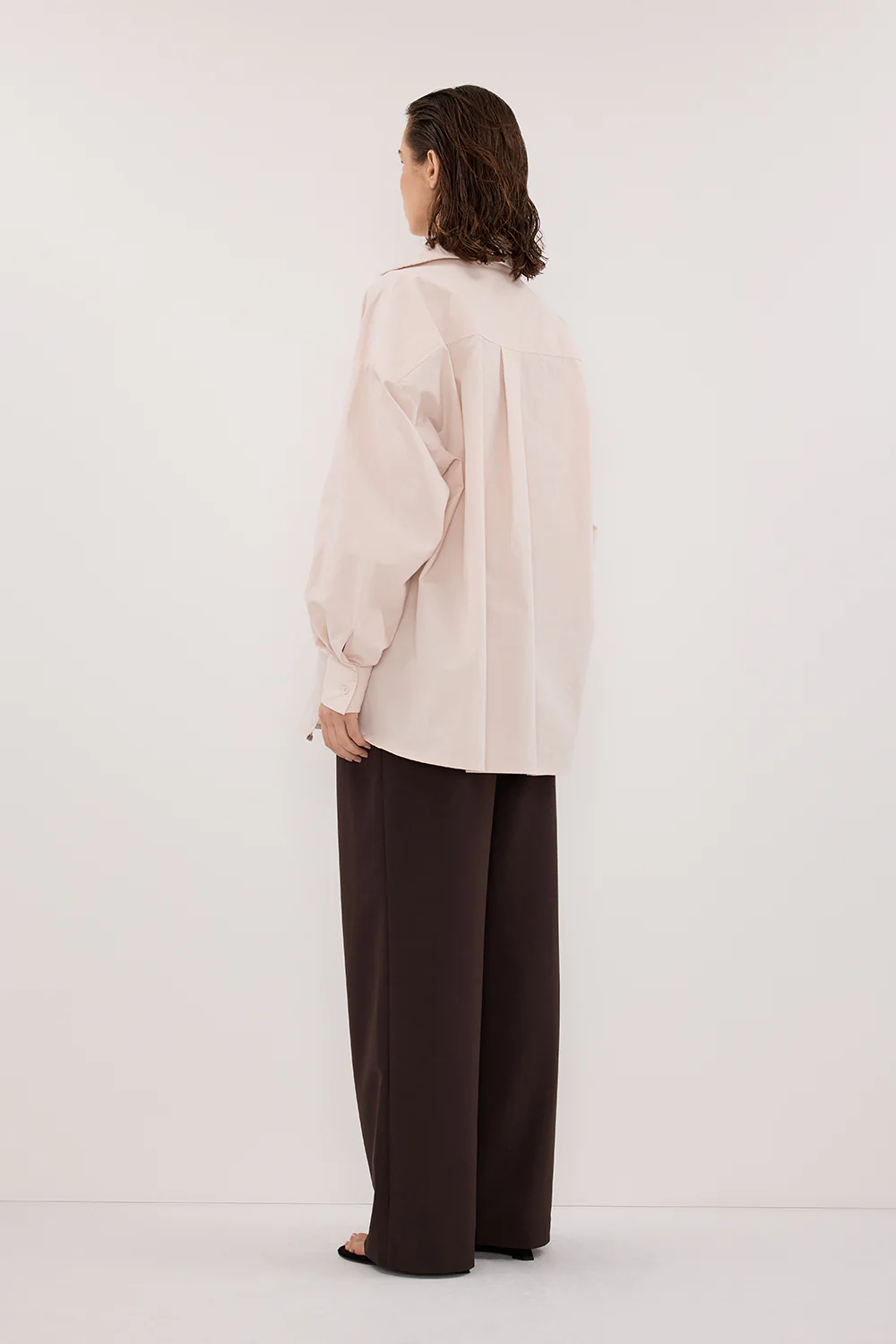 RAQUEL POWDER LONG SLEEVE COTTON POPLIN SHIRT - Image 7