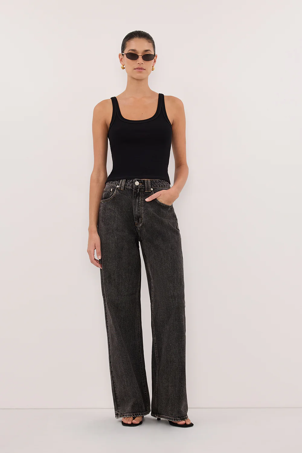 REAGAN 2.0 WASHED BLACK SLOUCHY JEAN - Image 6