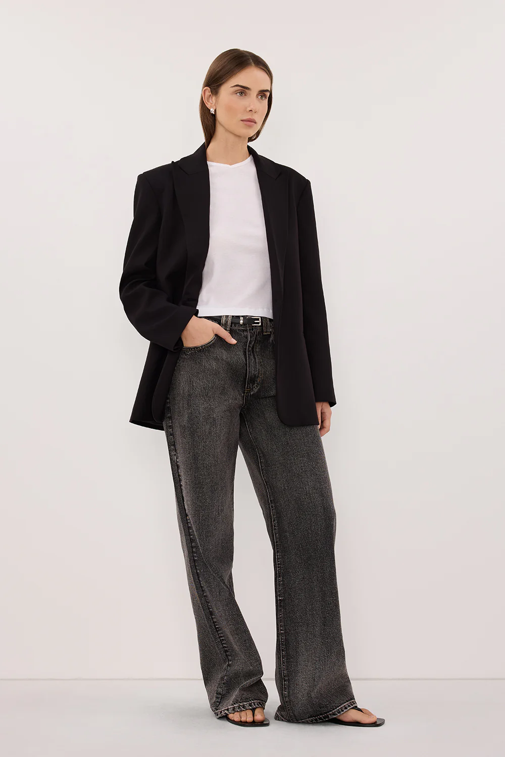 REAGAN 2.0 WASHED BLACK TALL SLOUCHY JEAN - Image 3