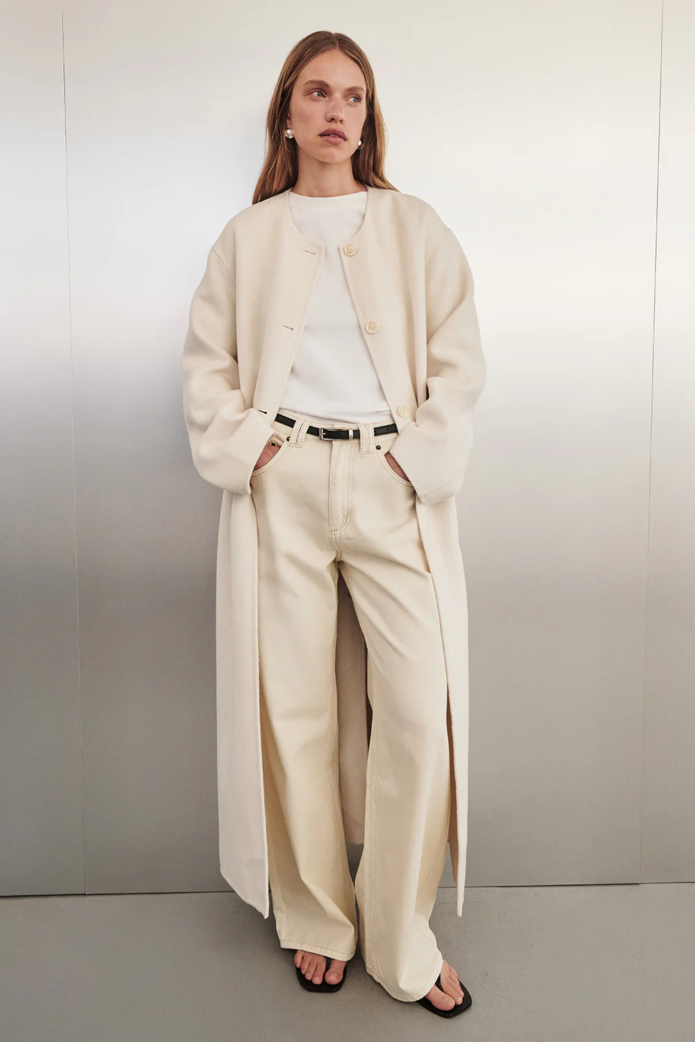REAGAN 2.0 CREAM SLOUCHY JEAN - Image 2