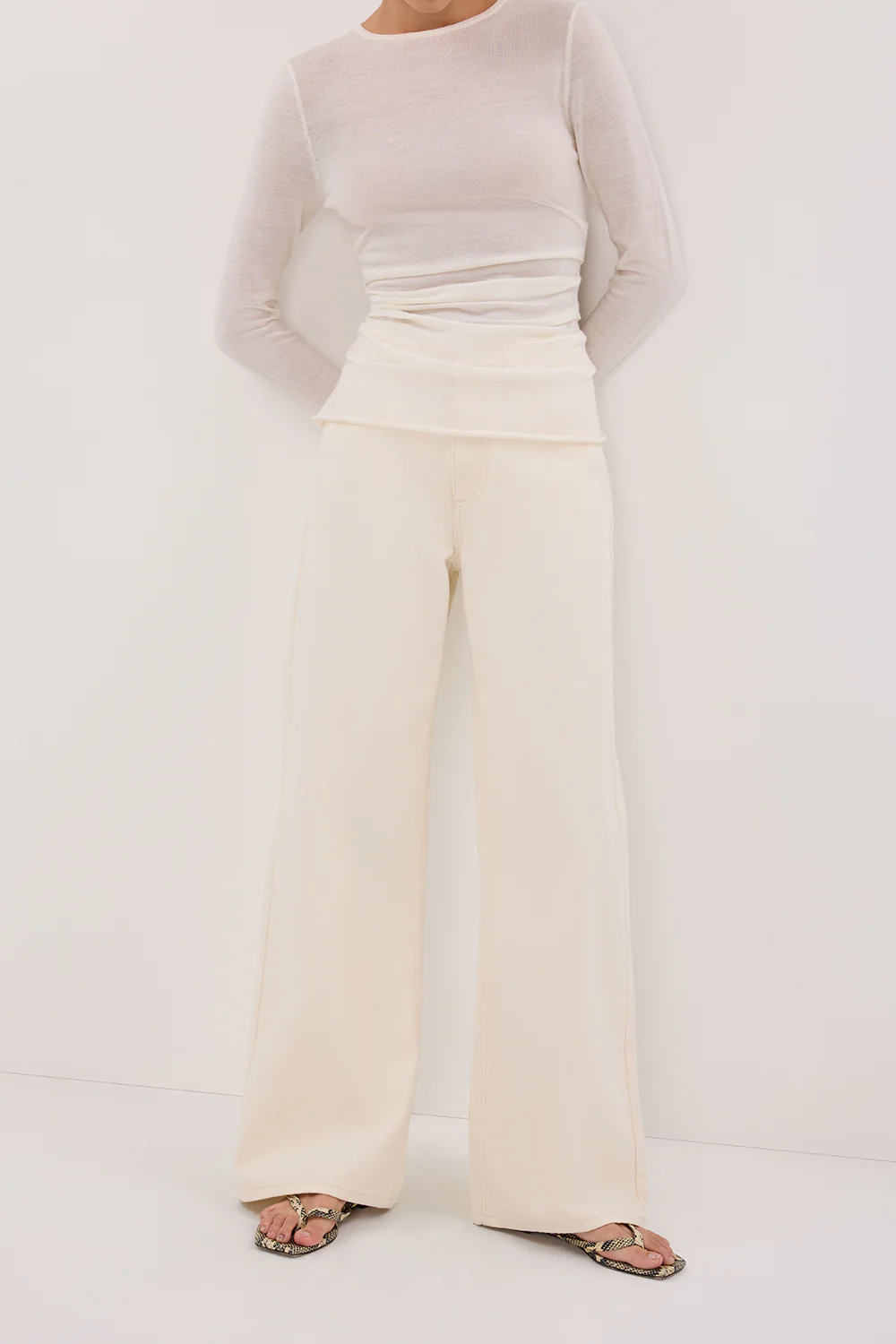 REAGAN 2.0 CREAM SLOUCHY JEAN - Image 3