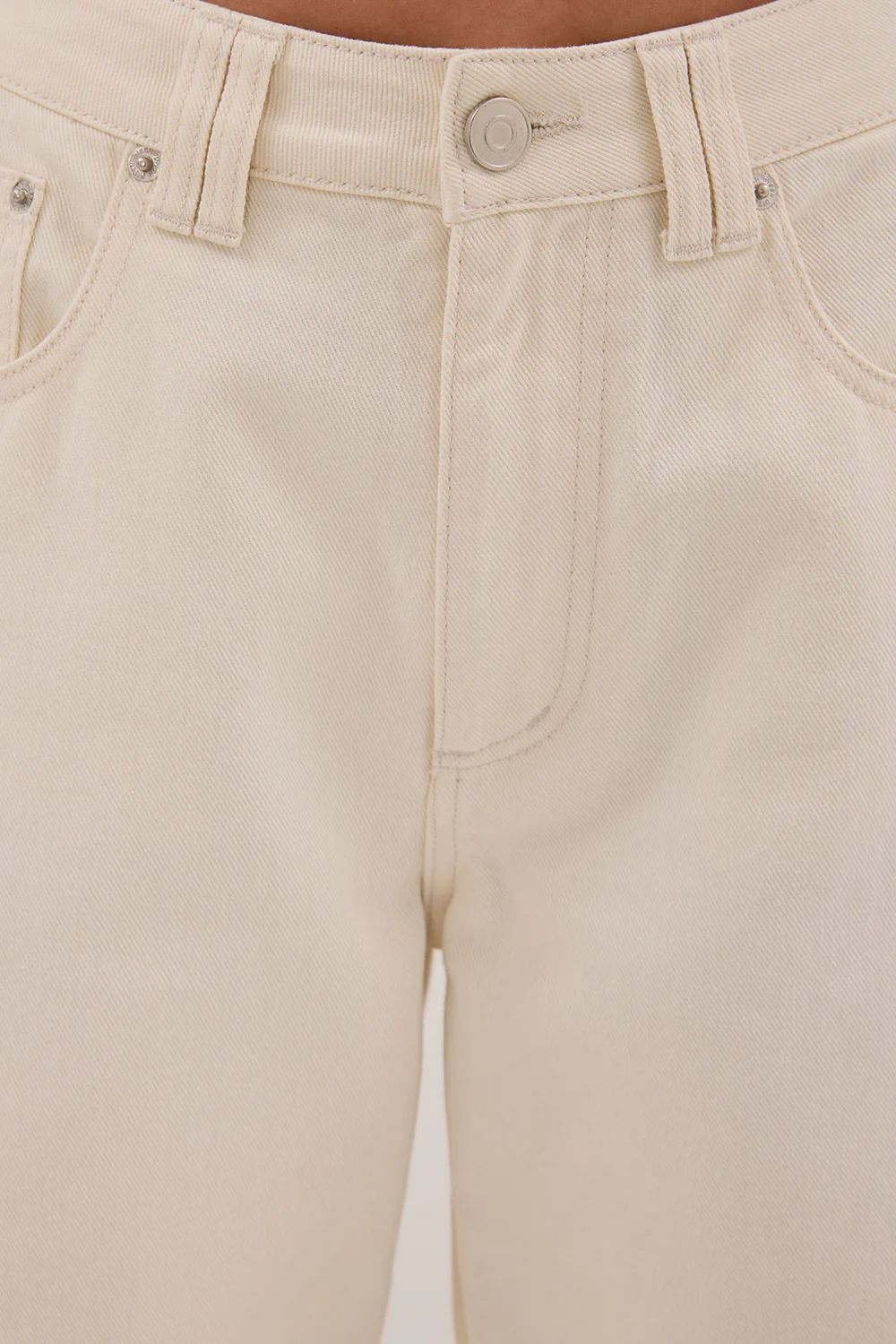 REAGAN 2.0 CREAM SLOUCHY JEAN - Image 5