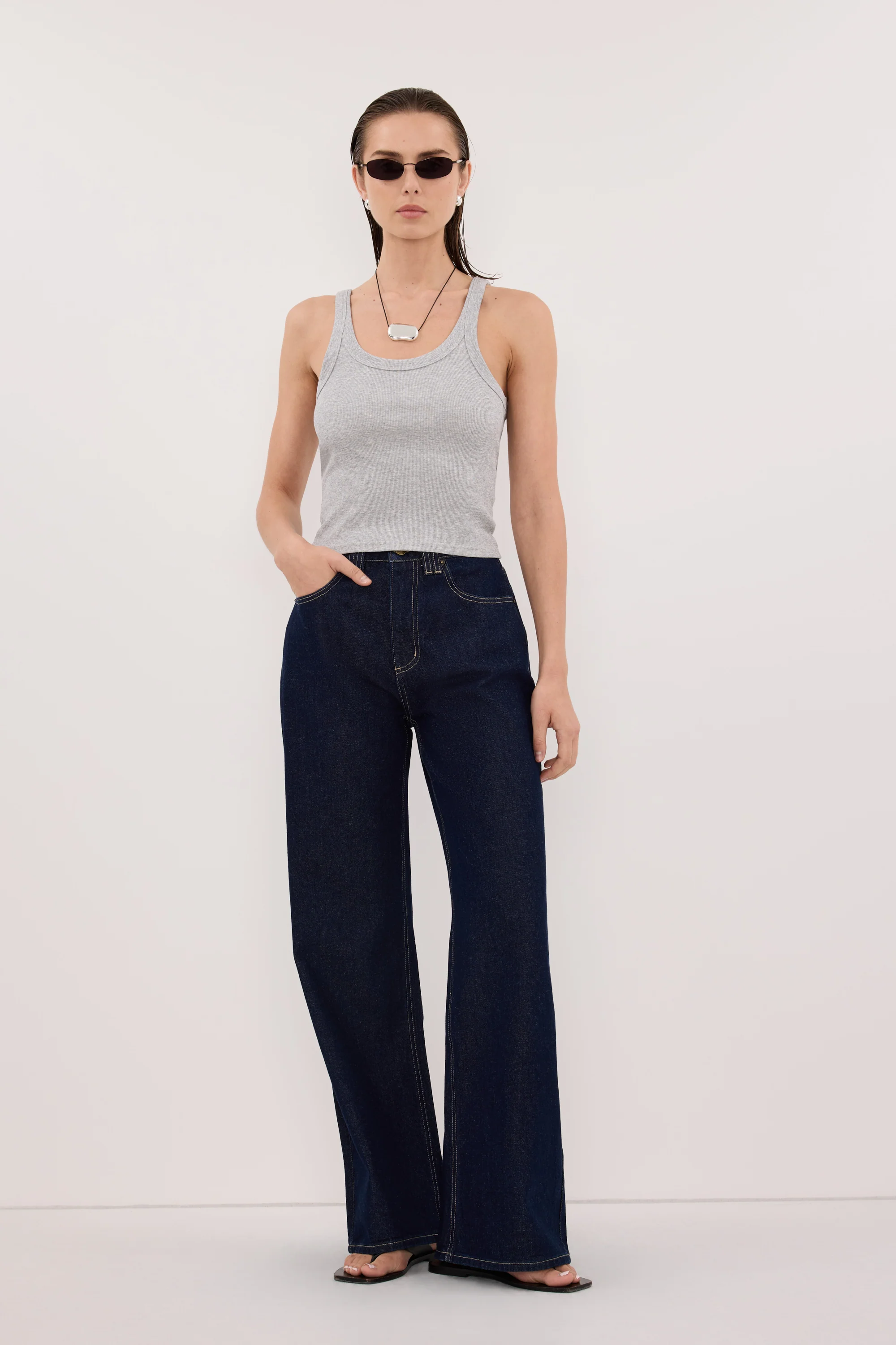 REAGAN 2.0 INDIGO SLOUCHY JEAN