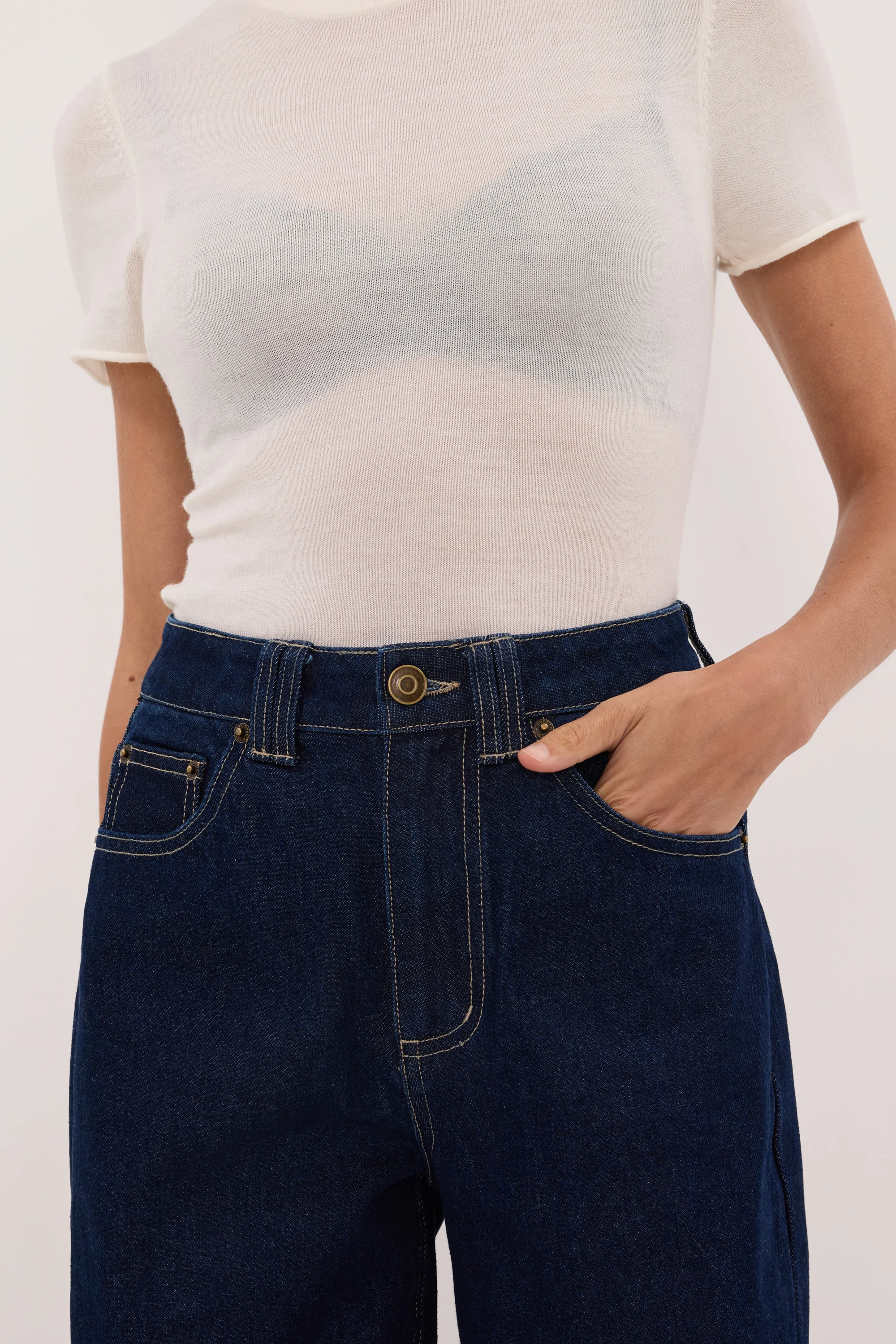REAGAN 2.0 INDIGO TALL SLOUCHY JEAN - Image 4
