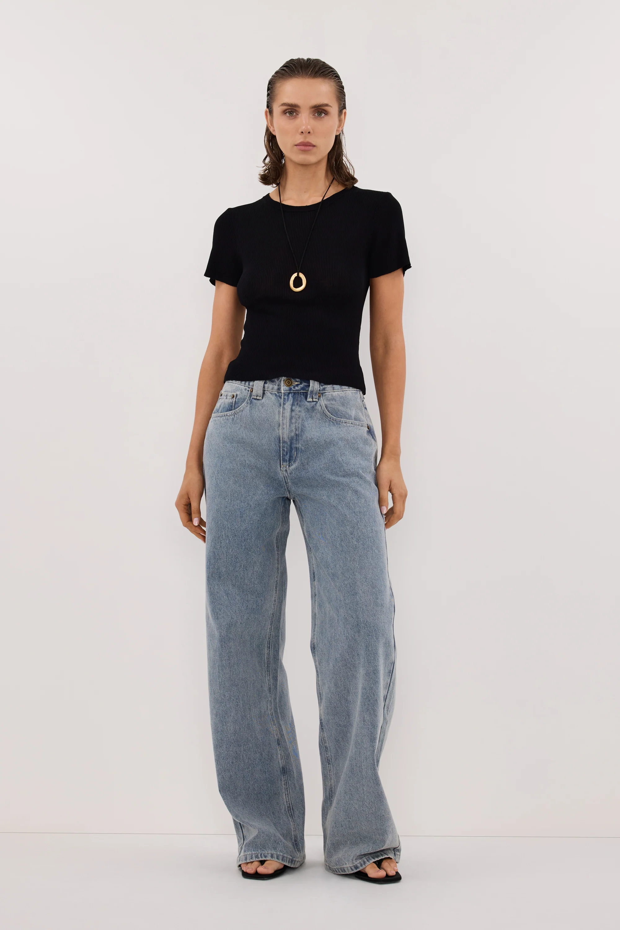 REAGAN 2.0 LIGHT BLUE TALL SLOUCHY JEAN