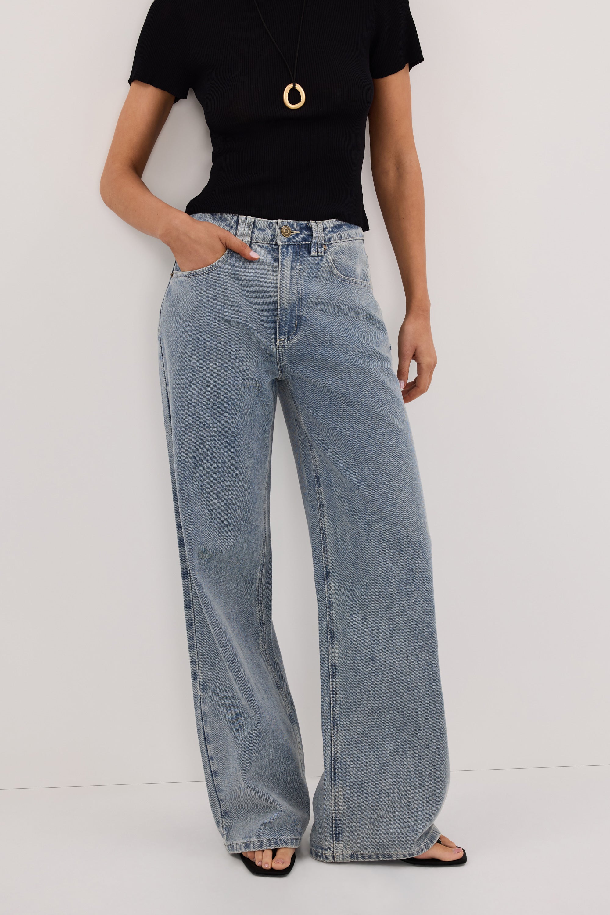 REAGAN 2.0 LIGHT BLUE TALL SLOUCHY JEAN - Image 2