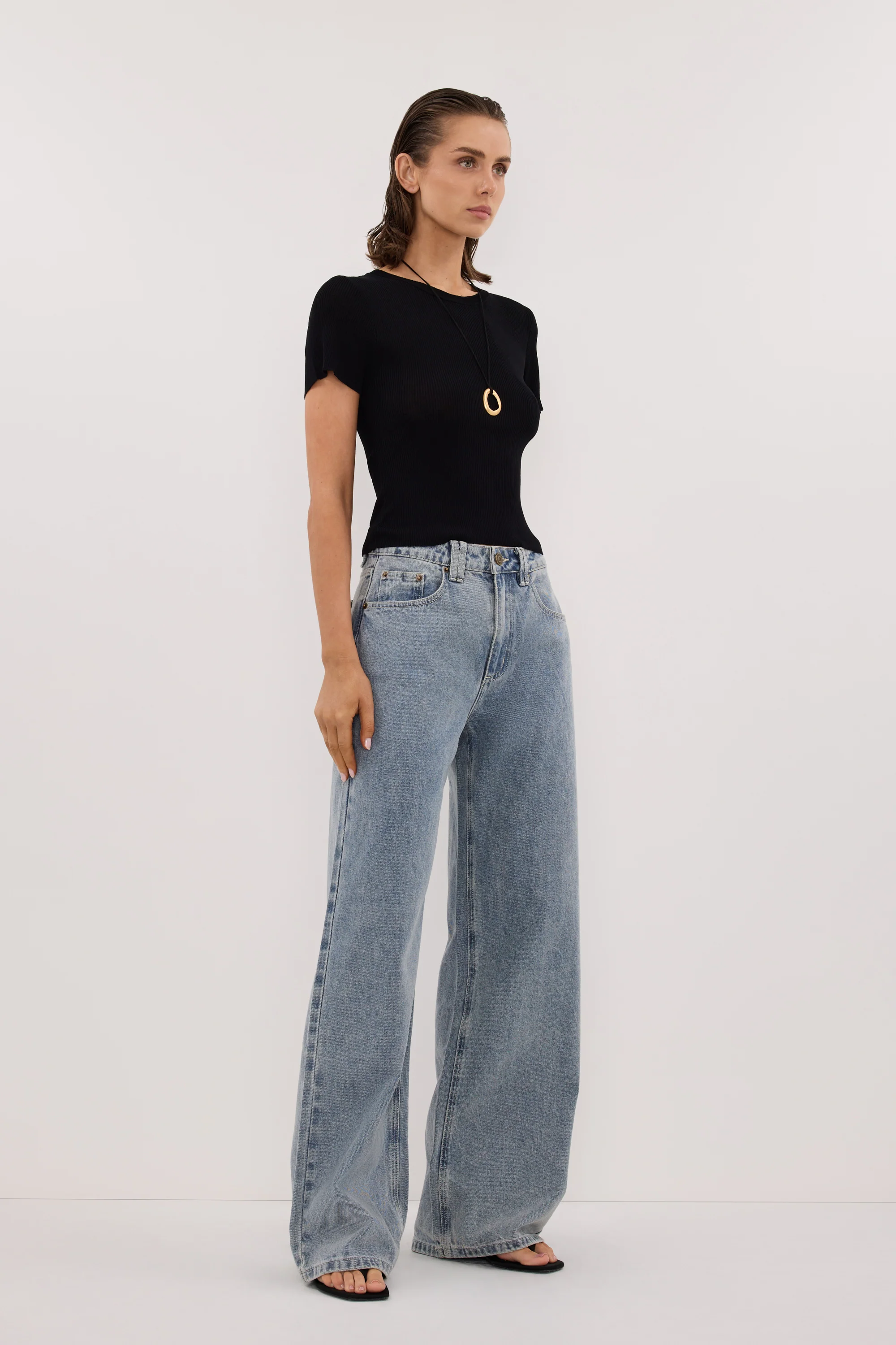 REAGAN 2.0 LIGHT BLUE TALL SLOUCHY JEAN - Image 3
