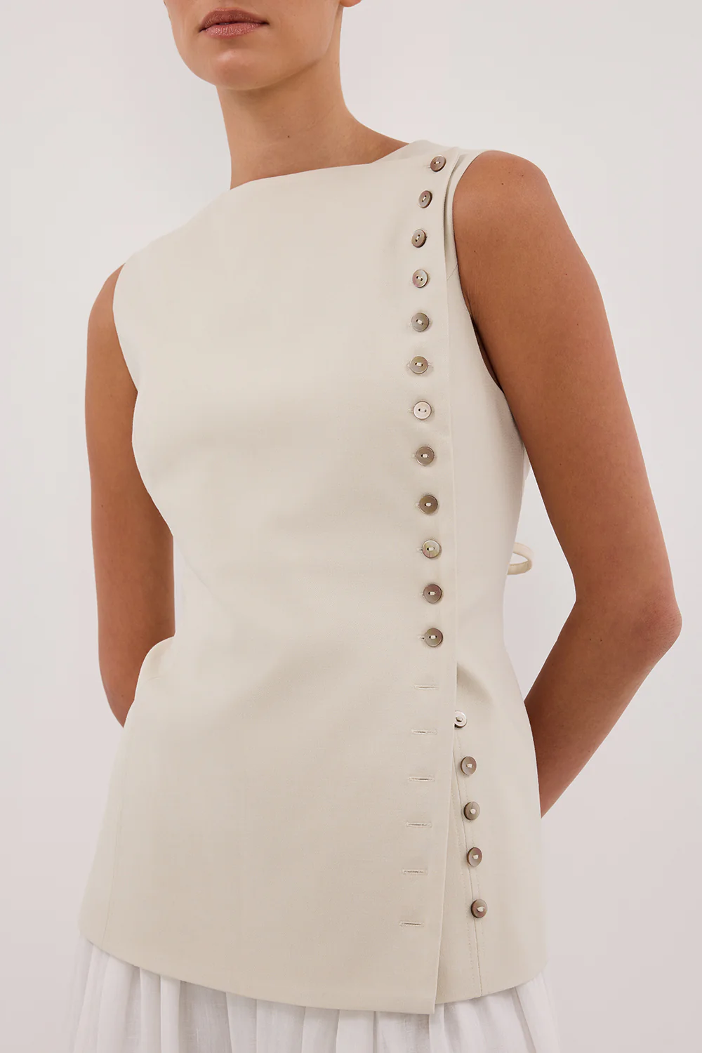 REN PLASTER SIDE BUTTON VEST - Image 5