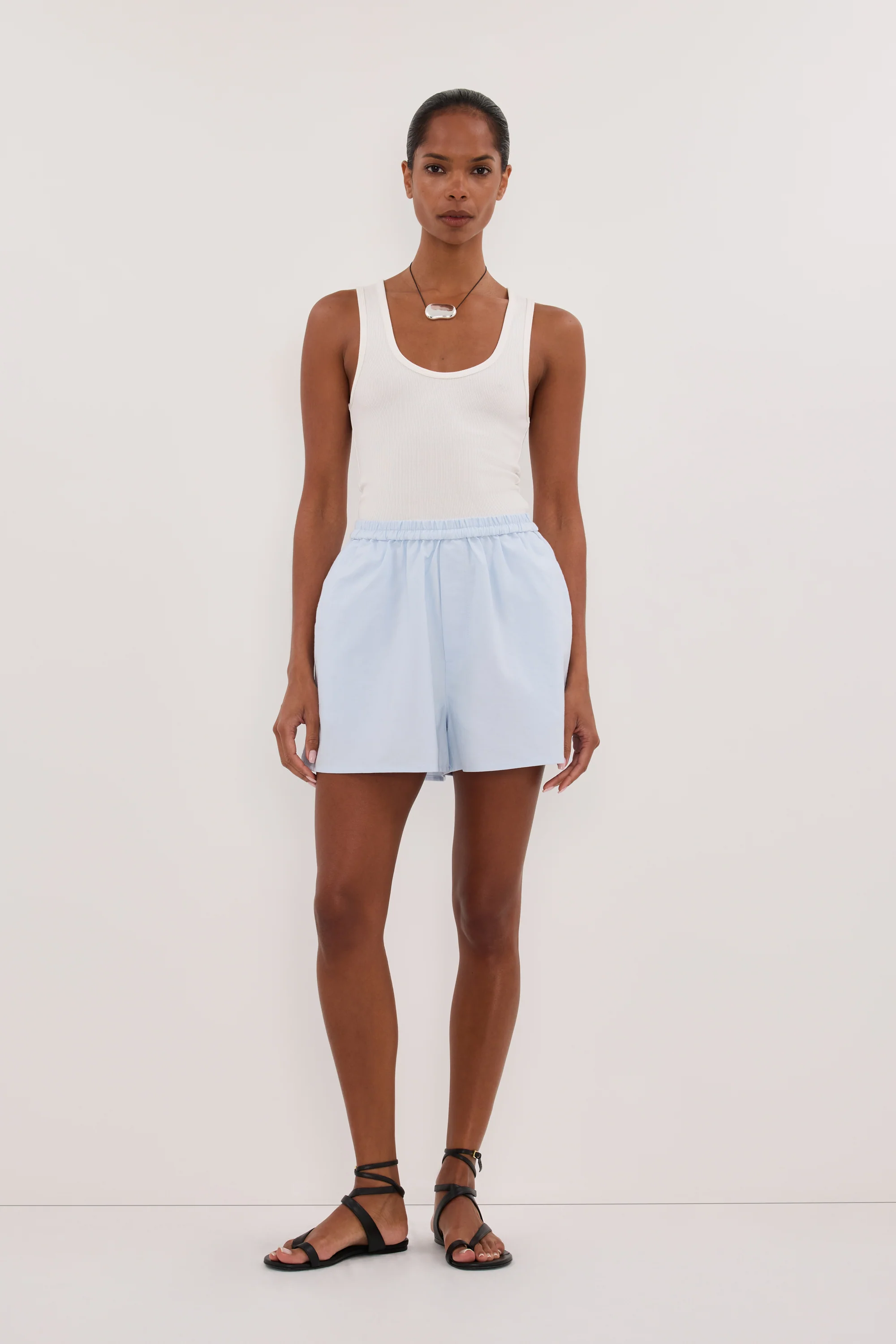 RHEA 2.0 ICE BLUE COTTON SHORT - Image 6