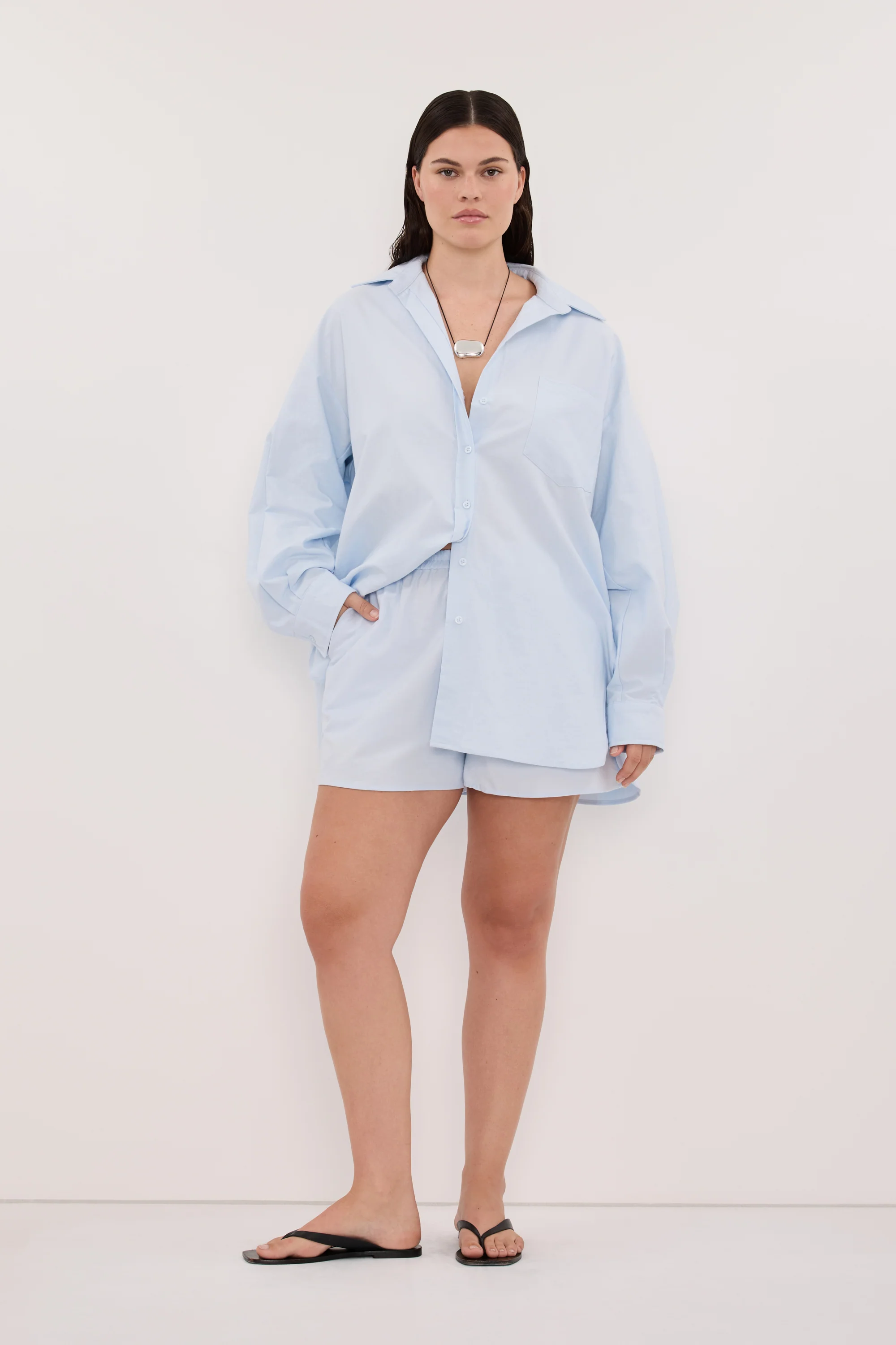 RHEA 2.0 ICE BLUE COTTON SHORT - Image 8