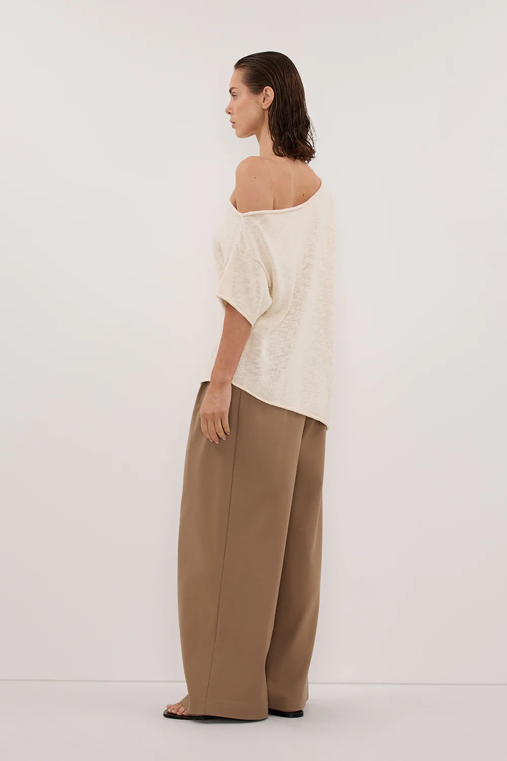 RICK CREAM ASYM KNIT TOP - Image 4