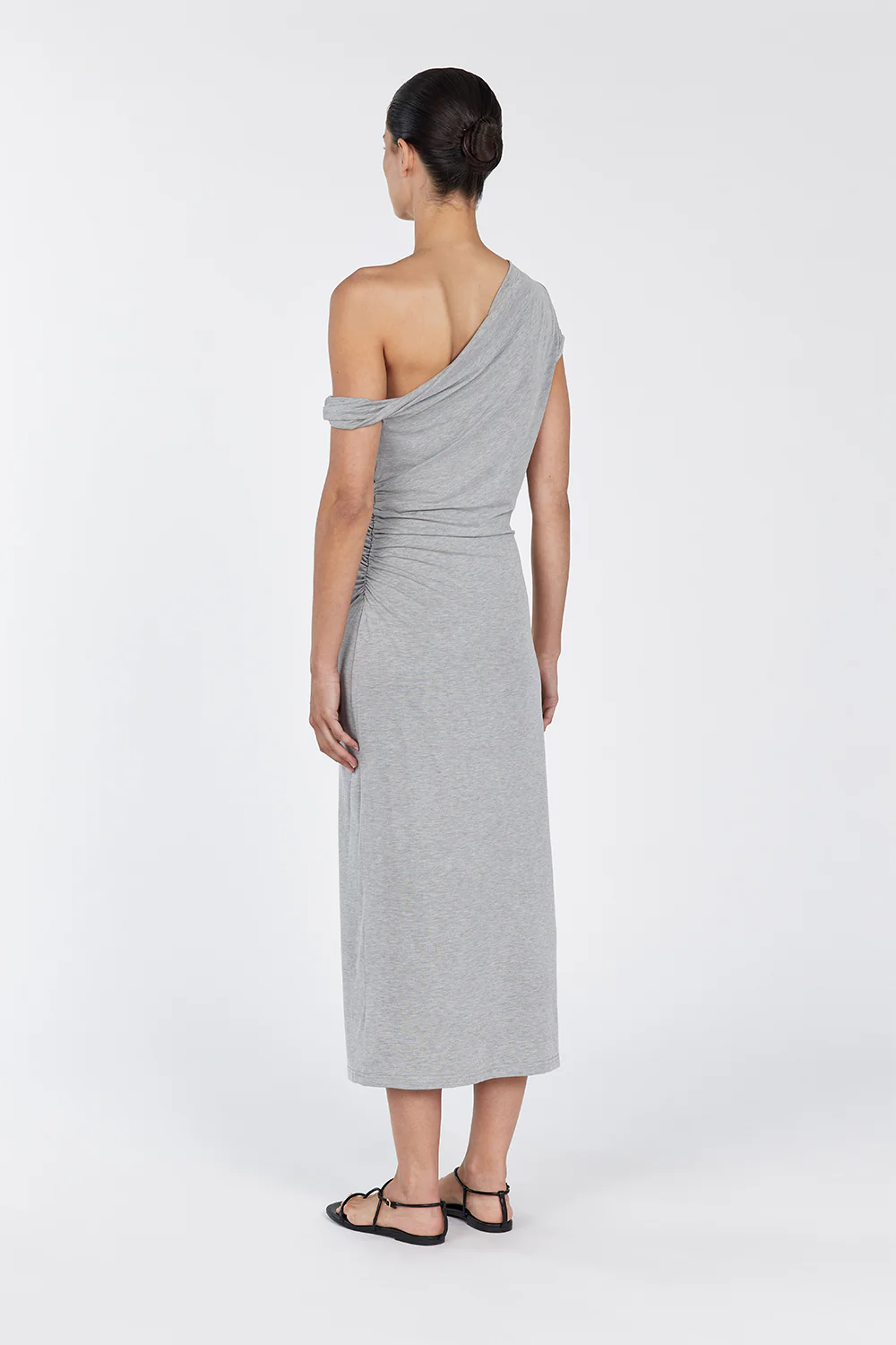RIO SILVER MARLE DRAPED MAXI DRESS - Image 4