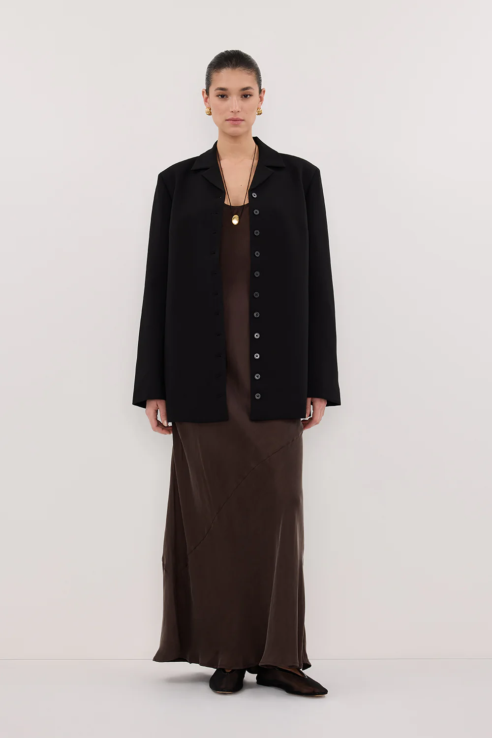 RYKER BLACK OVERSIZED BLAZER