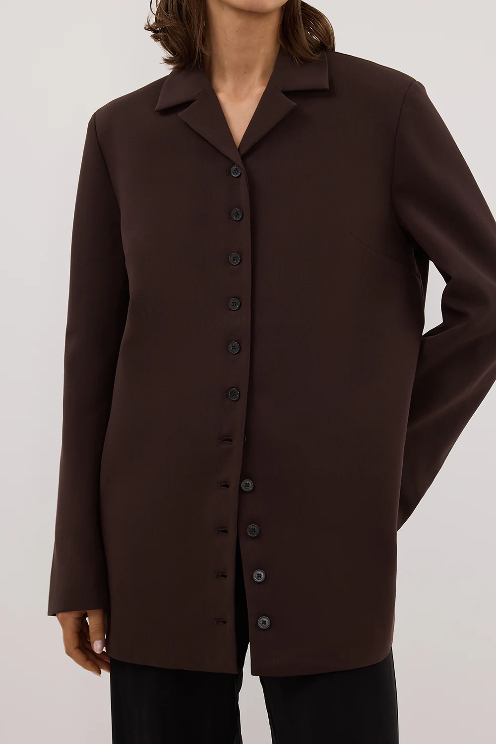 RYKER DARK CHOC OVERSIZED BLAZER - Image 5