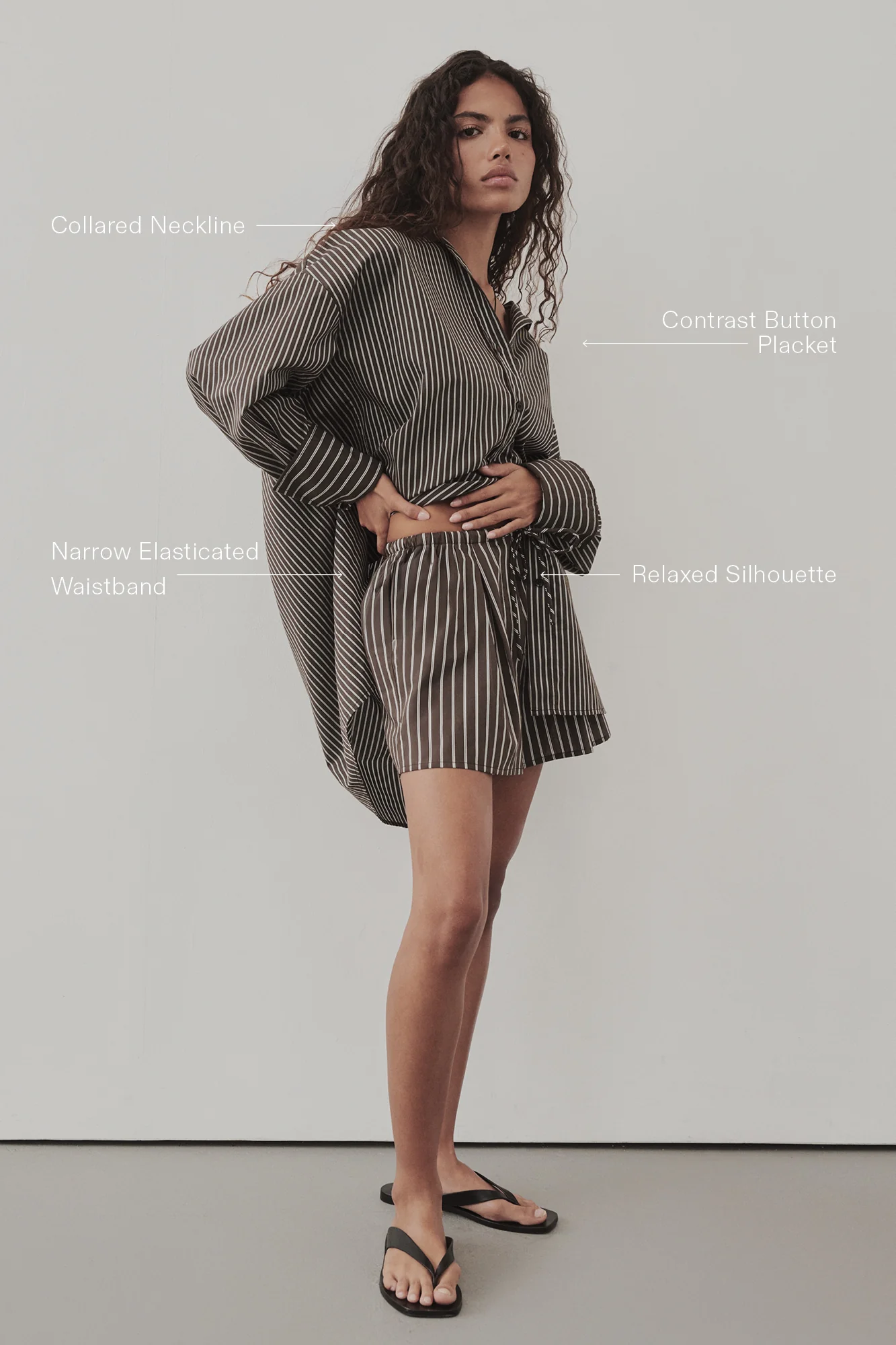 SABLE OVERSIZED BITTER CHOC SILK BLEND SHIRT - Image 8
