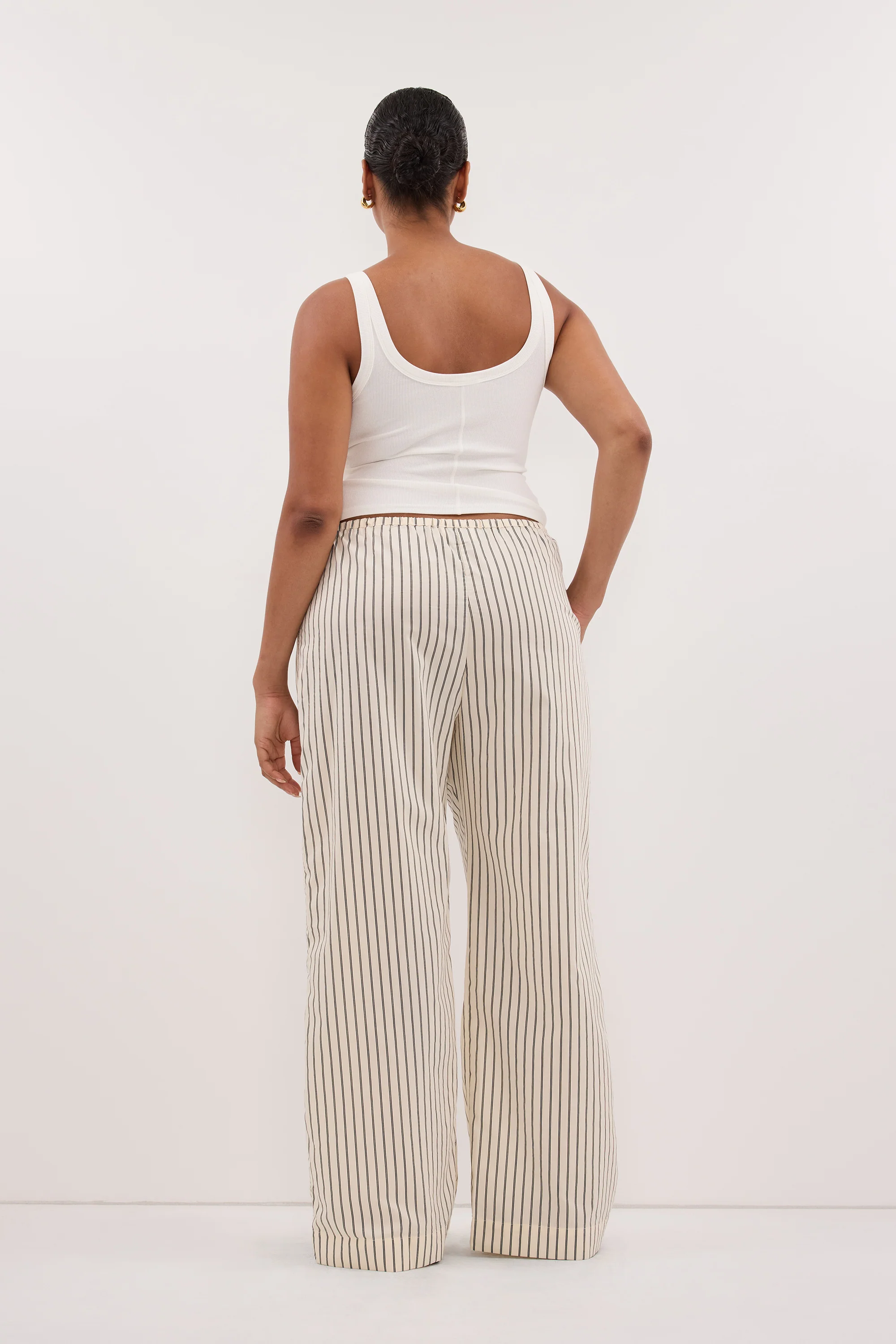 SABLE CREAM SILK BLEND PANT - Image 8