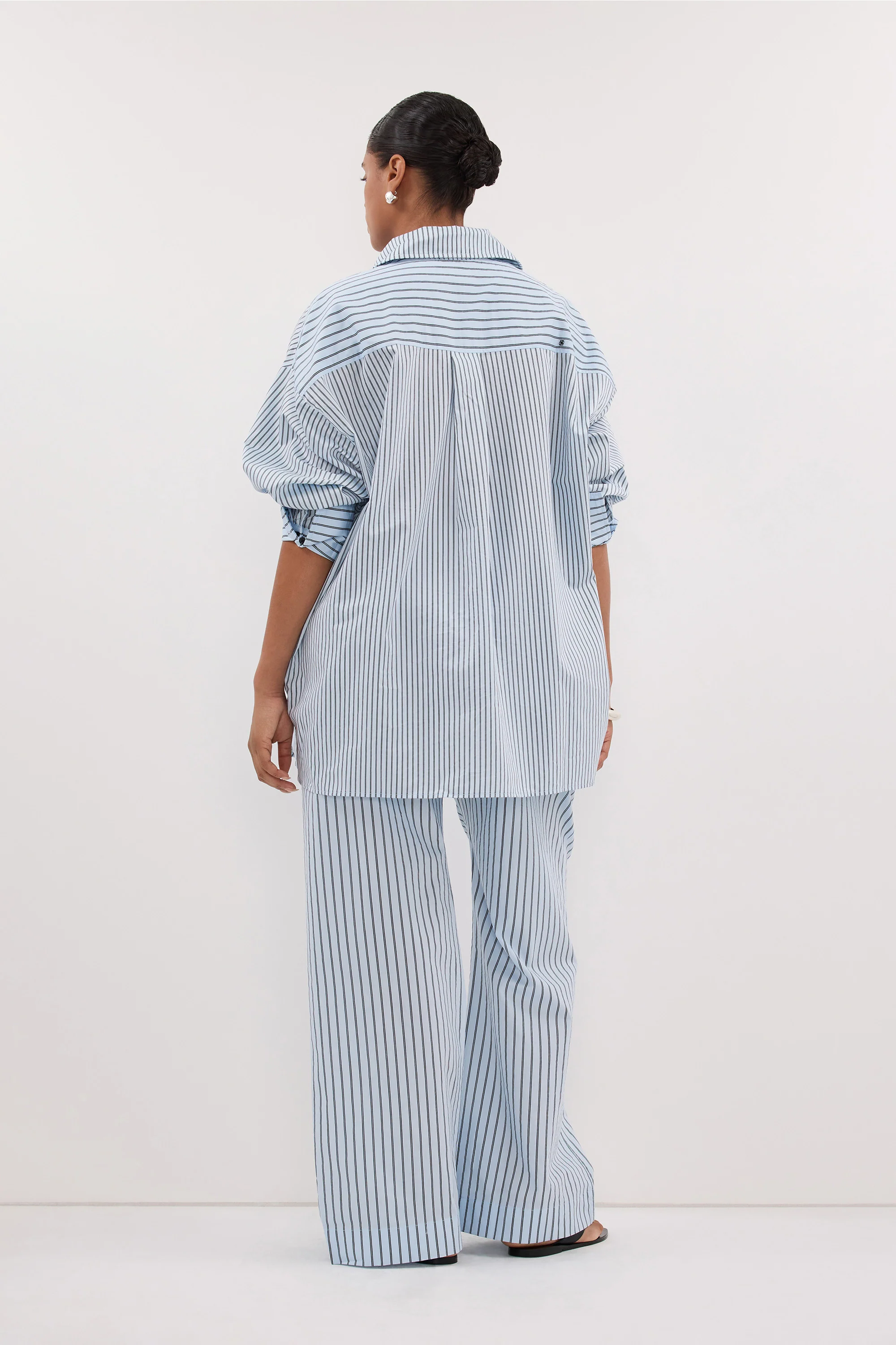 SABLE ICE BLUE SILK BLEND PANT - Image 7