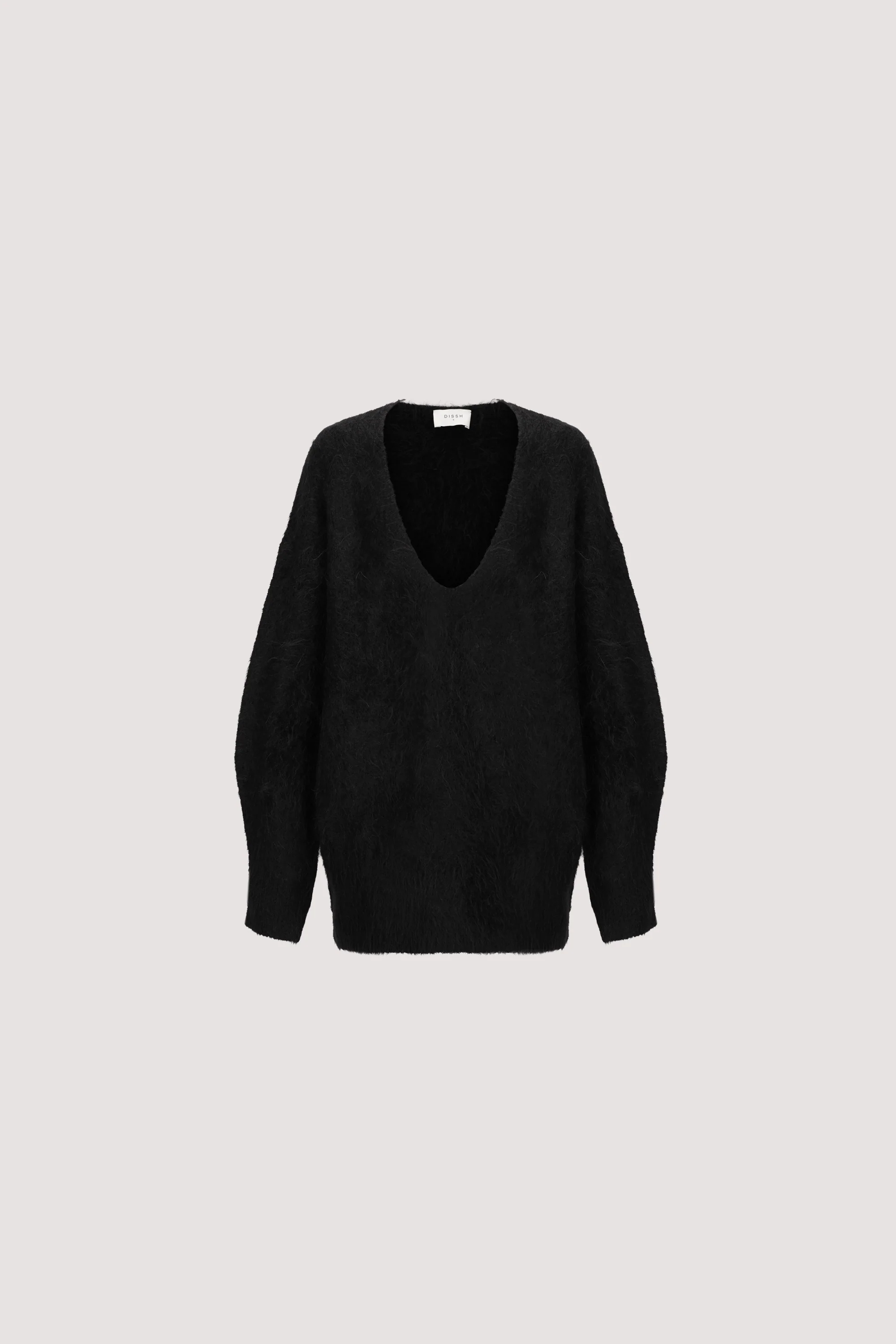 SALMA BLACK V NECK JUMPER - Image 6