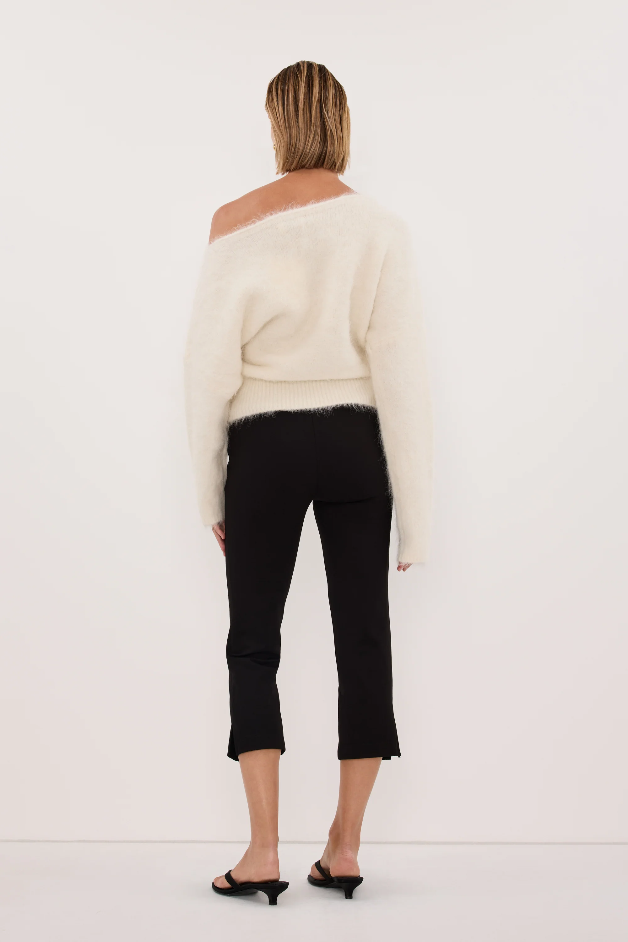 SALMA IVORY ASYM KNIT JUMPER - Image 4