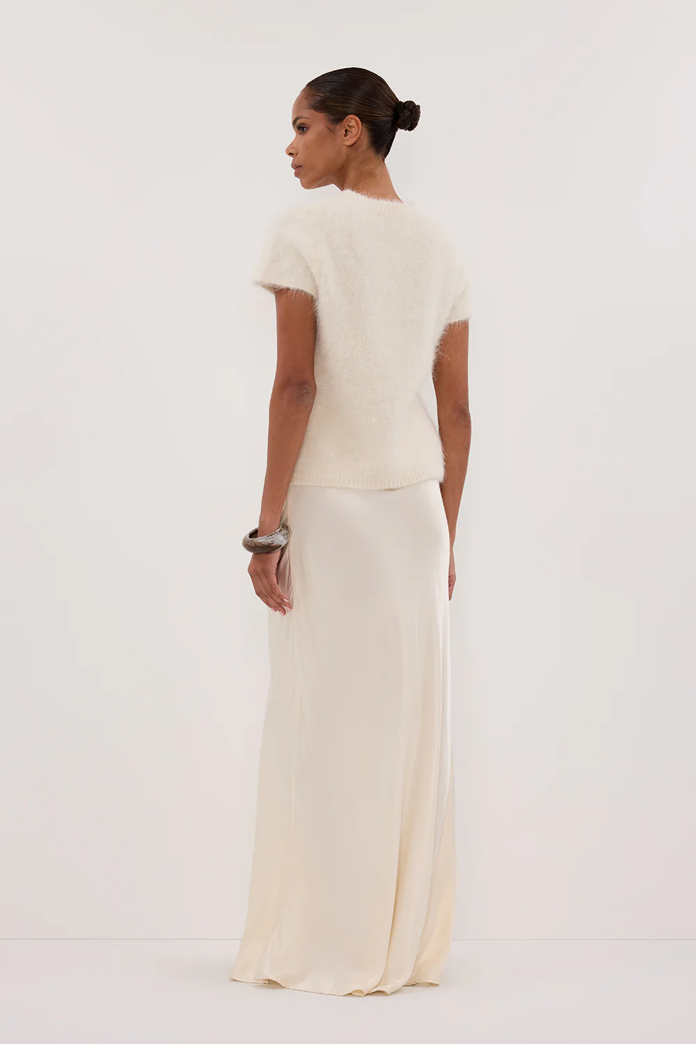 SALMA IVORY CAP SLEEVE KNIT TOP - Image 4