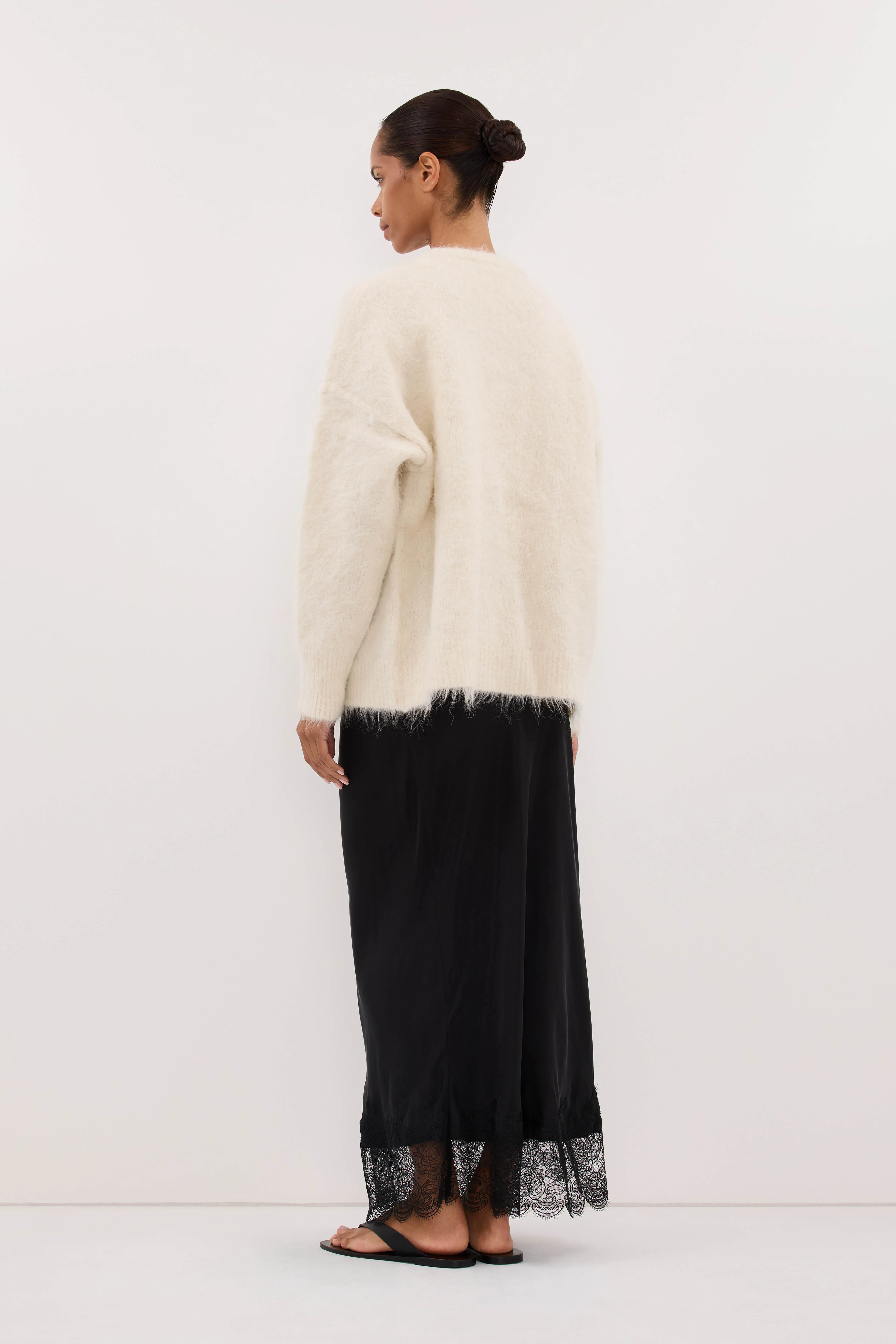 SALMA IVORY LONGLINE CARDIGAN - Image 3