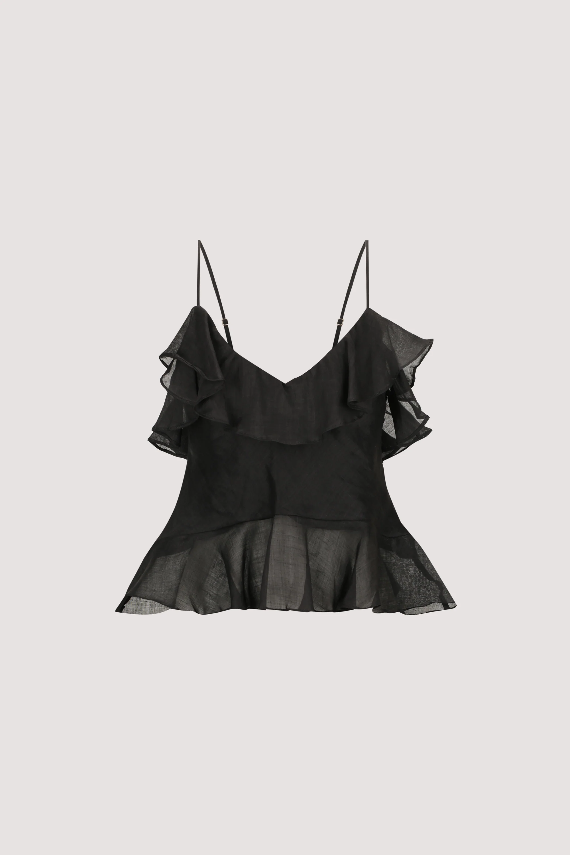 SARA BLACK RAMIE CAMI TOP - Image 6