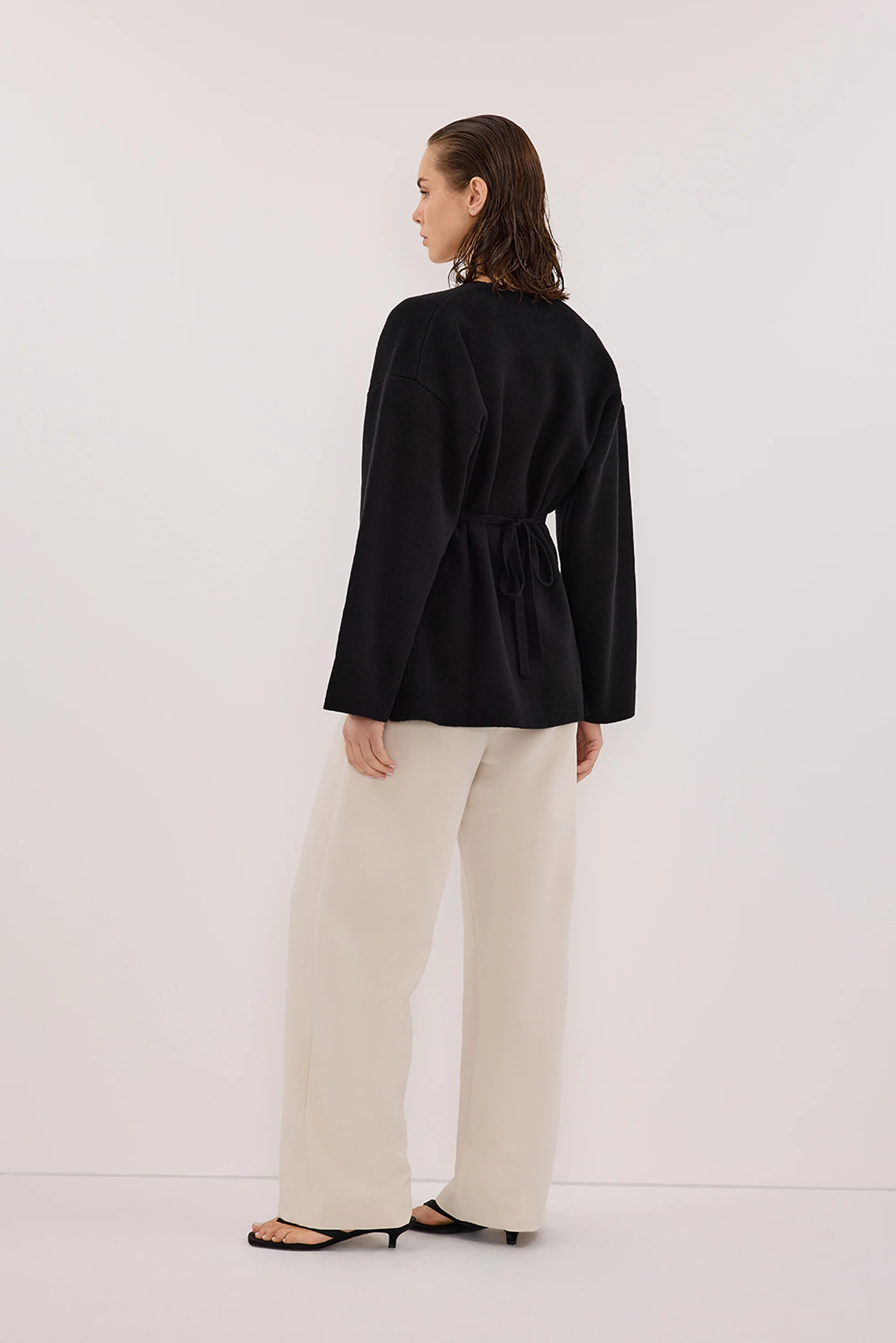 SCOUT BLACK LONG SLEEVE KNIT TOP - Image 4