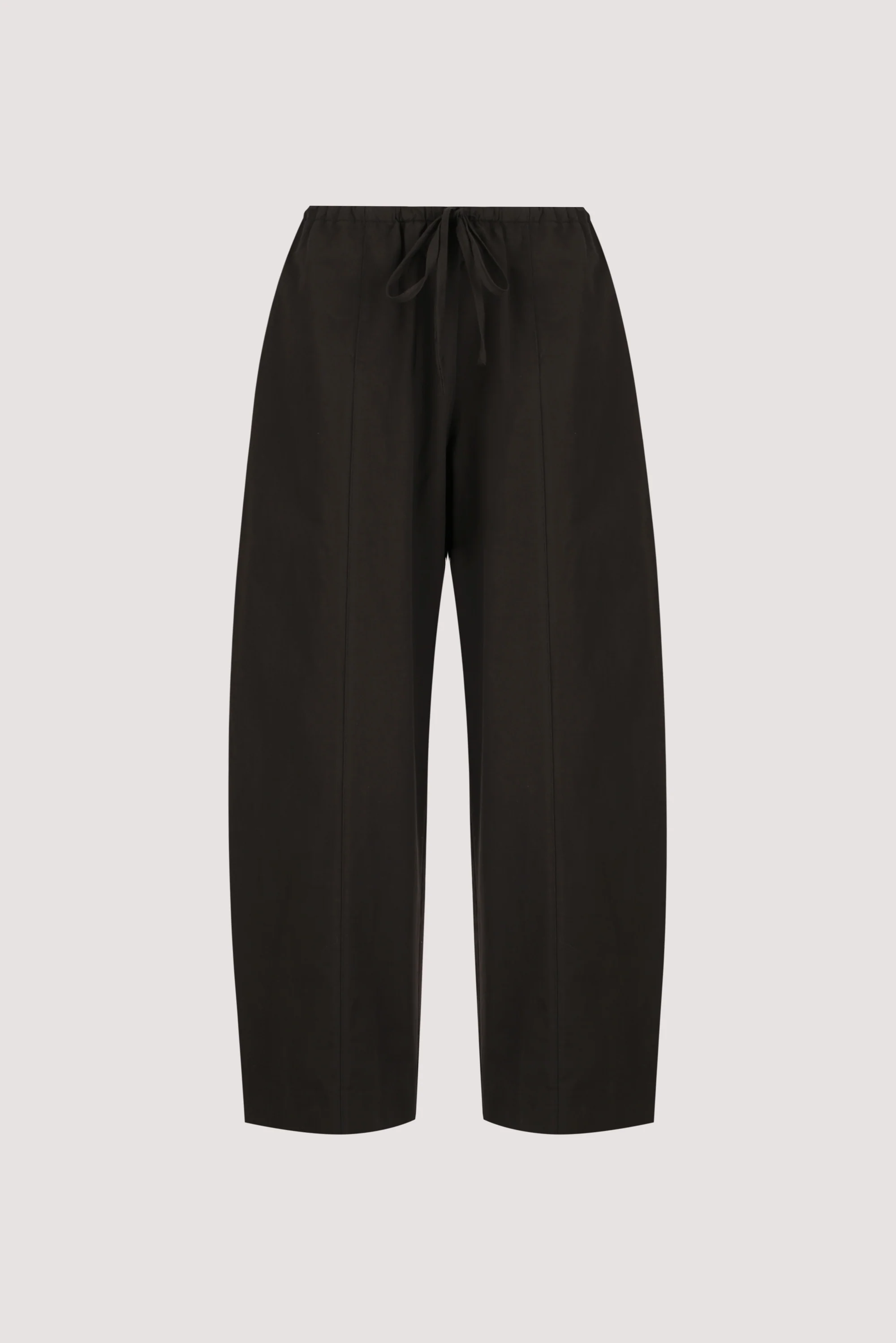 SCOUT BLACK COTTON BARREL LEG PANT - Image 9